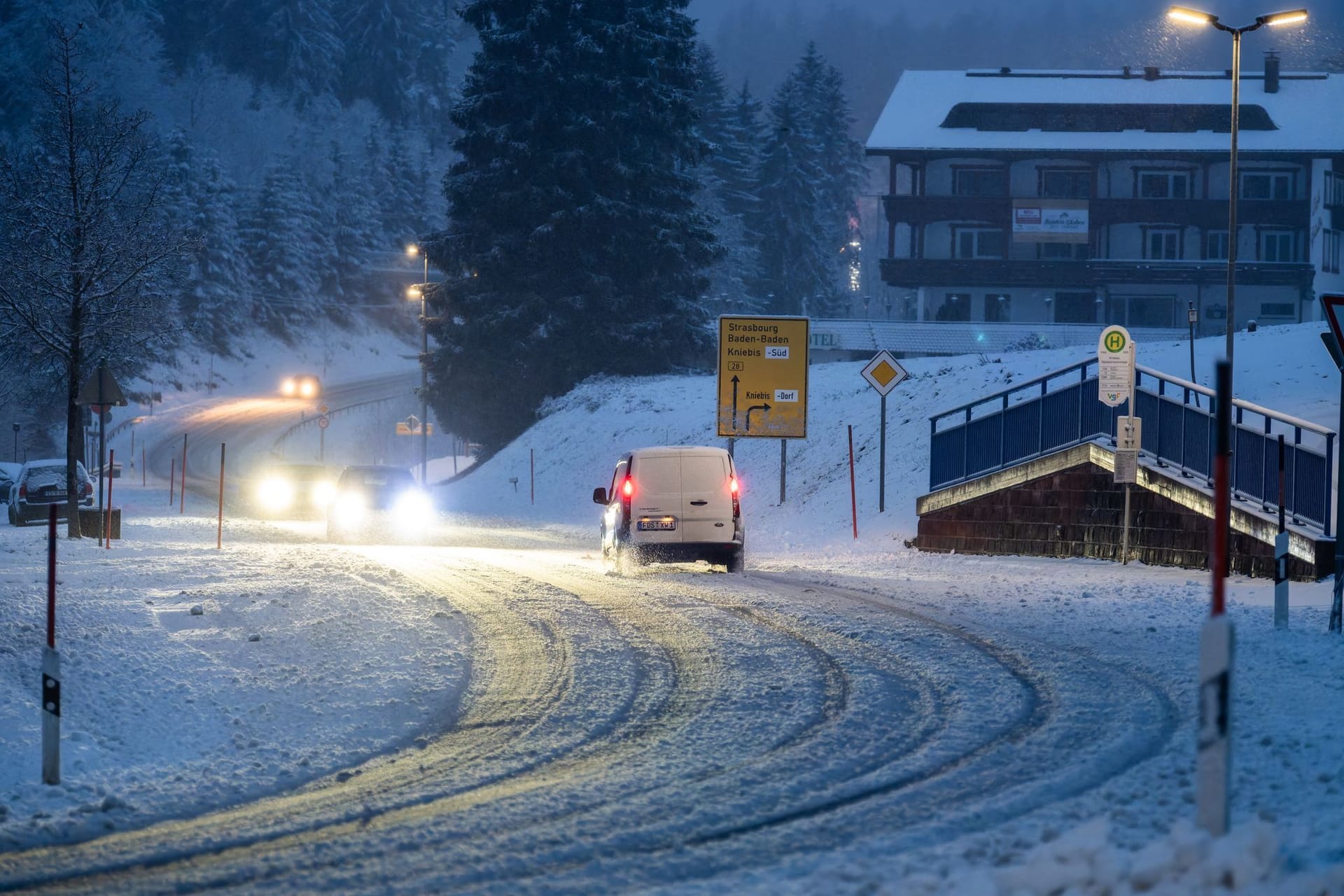 Neuschnee im Schwarzwald und der Schwäbischen Alb