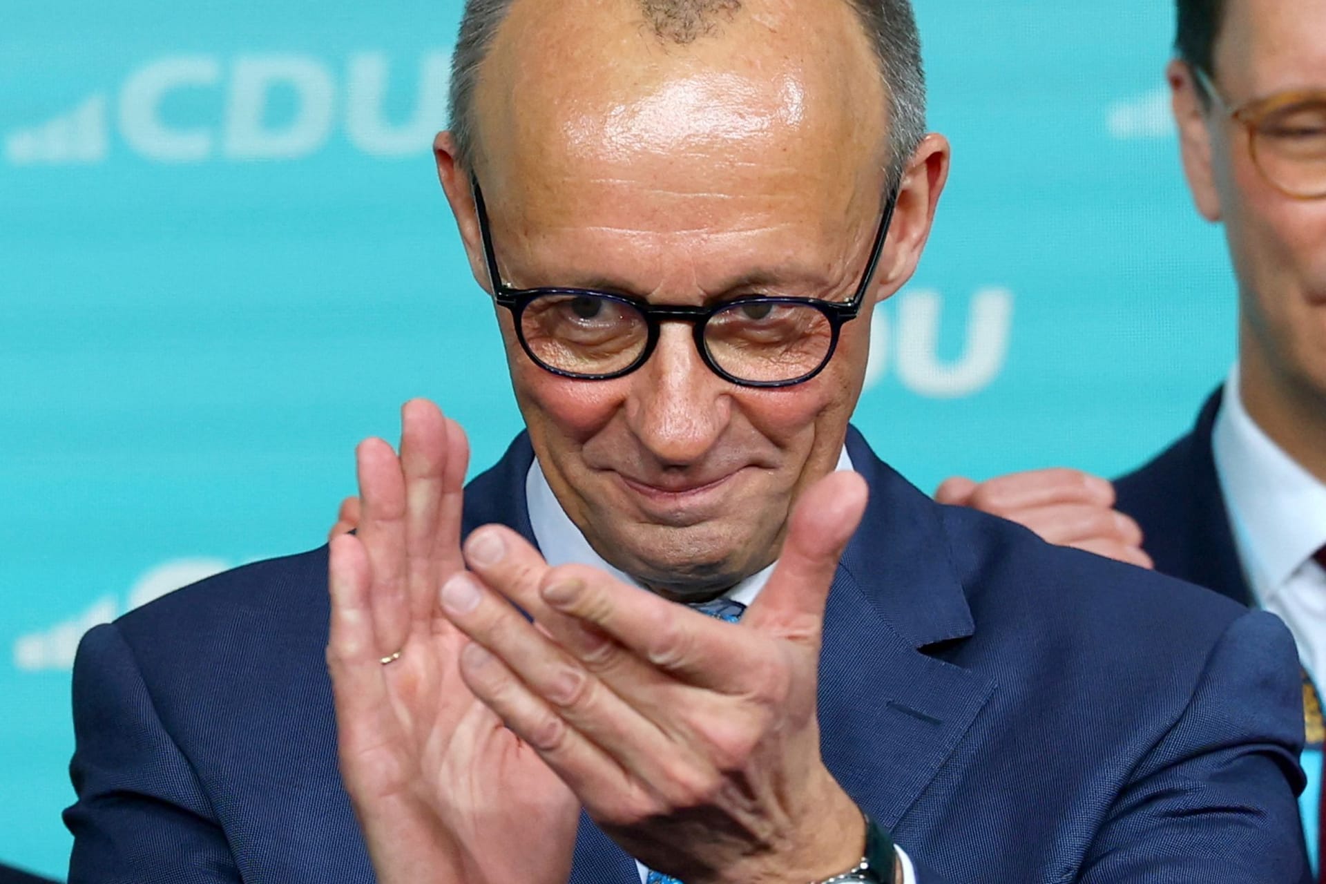 Friedrich Merz (CDU): Die Union hat die Bundestagswahl gewonnen.