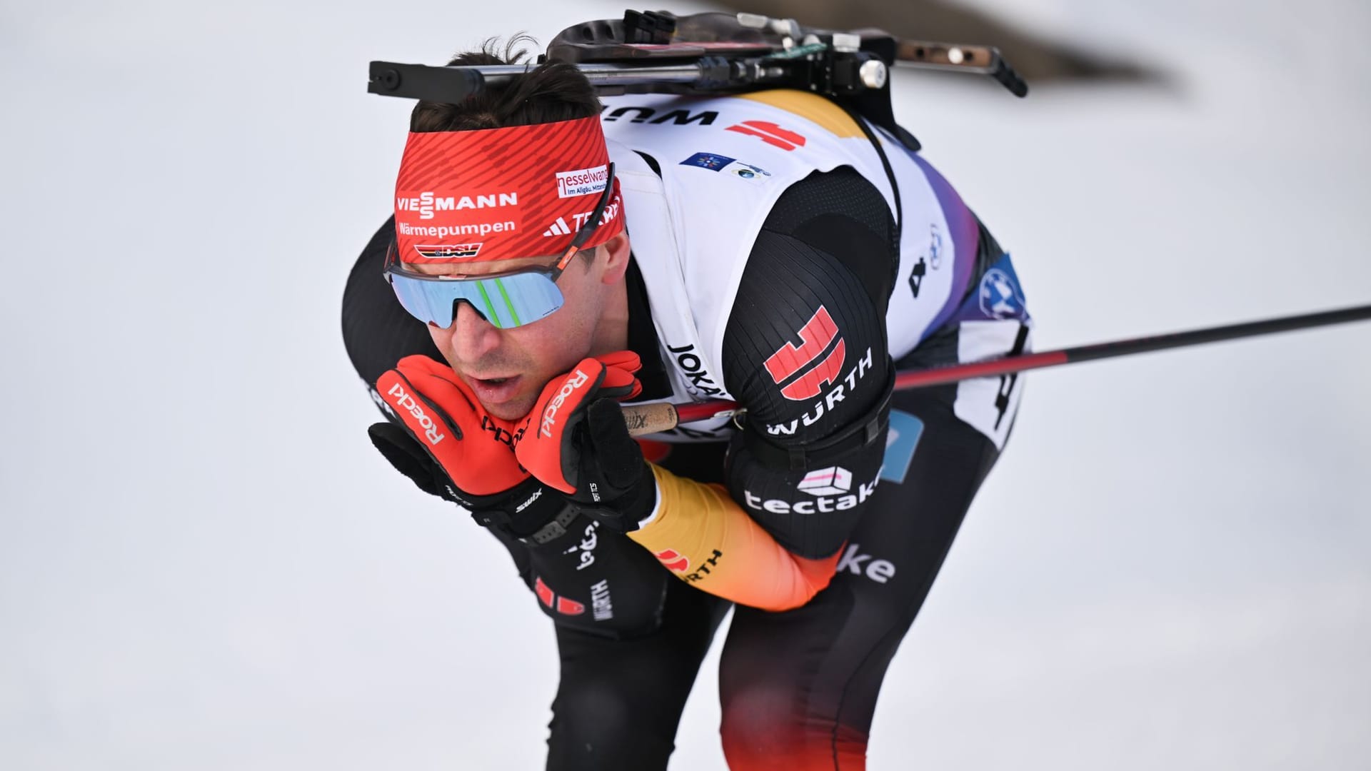 Philipp Nawrath: Der deutsche Biathlet war Teil der Mixed-Staffel.