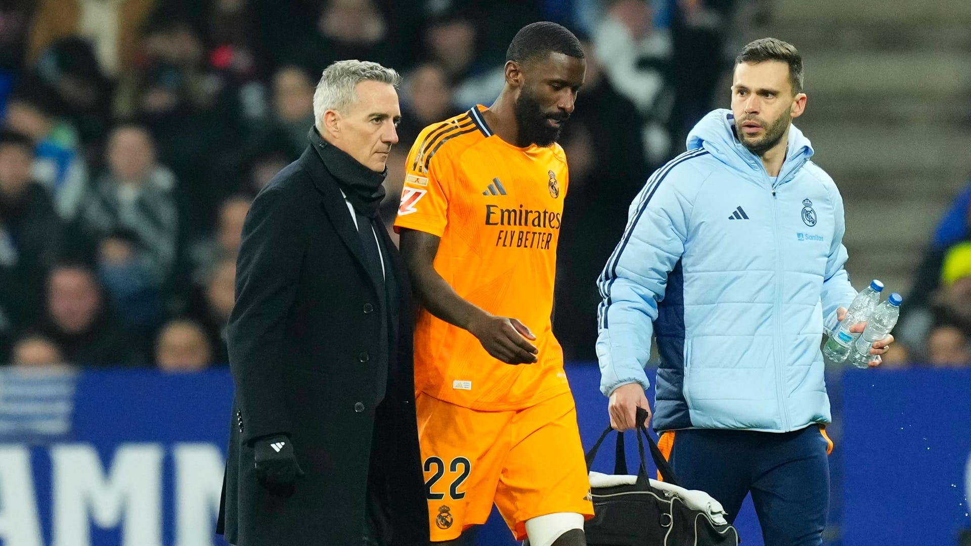 Musste vorzeitig vom Platz: Real-Verteidiger Antonio Rüdiger im Spiel bei Espanyol Barcelona.