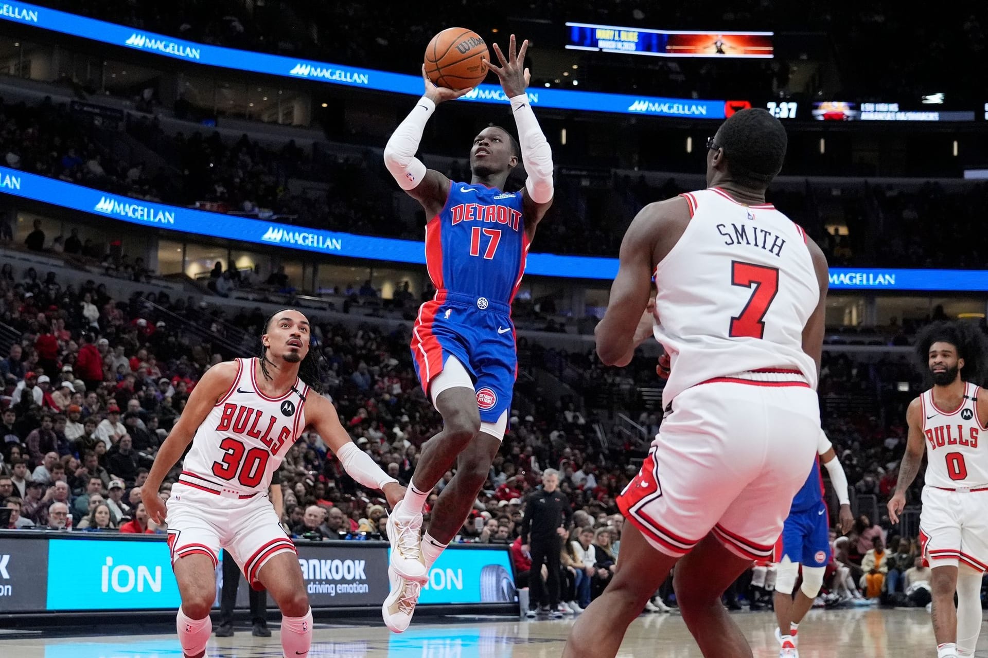 Dennis Schröder im Trikot der Detroit Pistons: Der Braunschweiger möchte eines Tages in seine Heimatstadt zurückkehren.