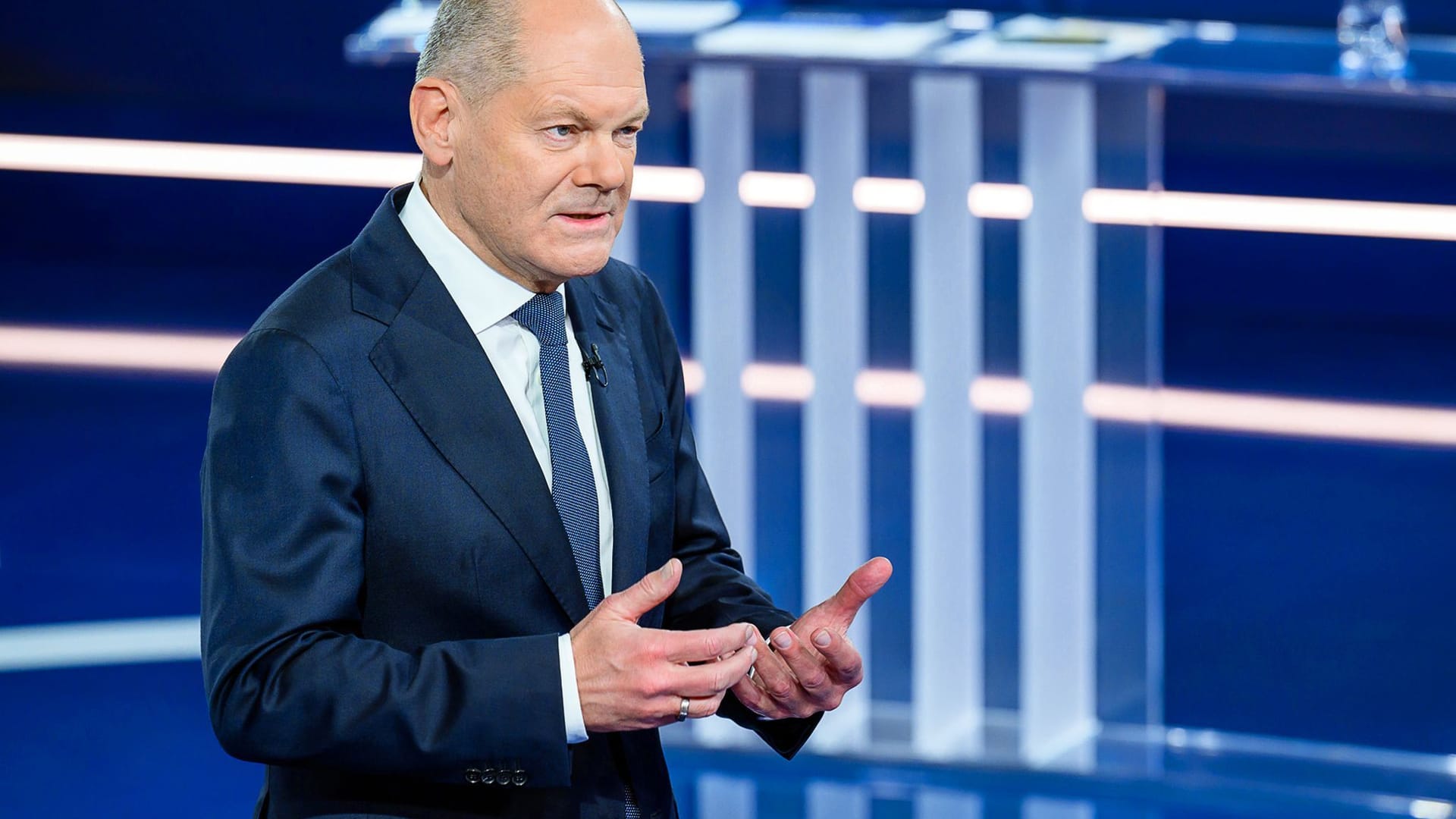 Olaf Scholz in der Sendung 'Klartext".