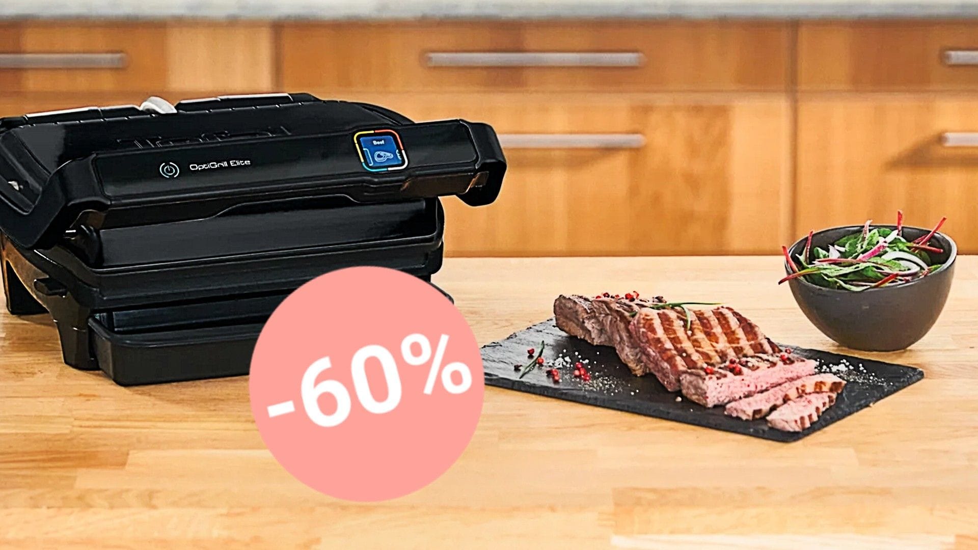 Sparen Sie über 60 Prozent: Den OptiGrill Elite von Tefal gibt es heute bei Lidl stark reduziert.