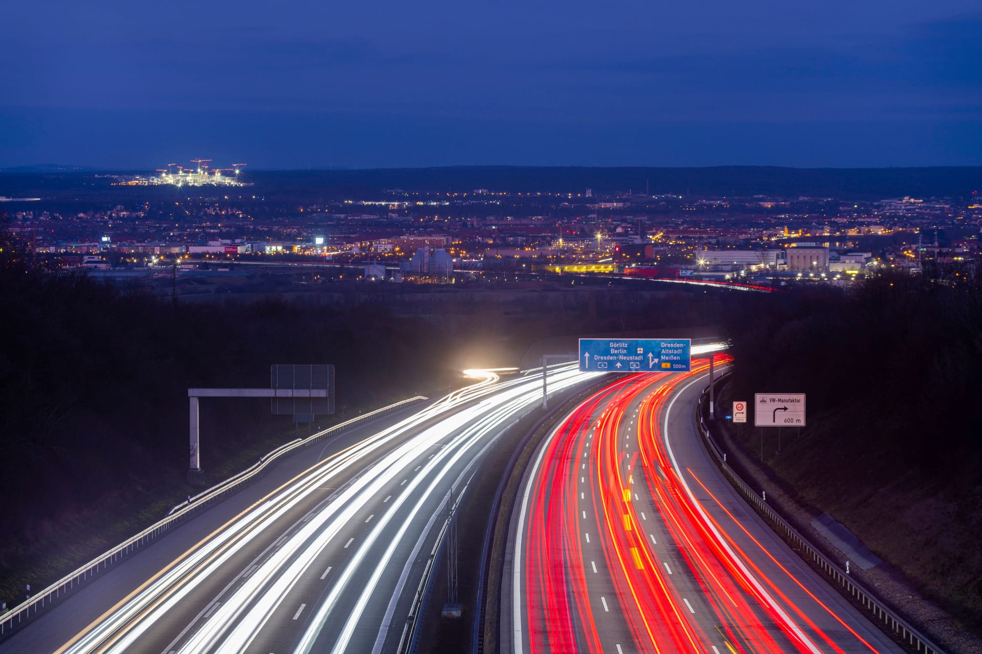 A4 bei Dresden (Archivbild): In den kommenden Tagen kommt es auf der Autobahn zeitweise zu Einschränkungen.