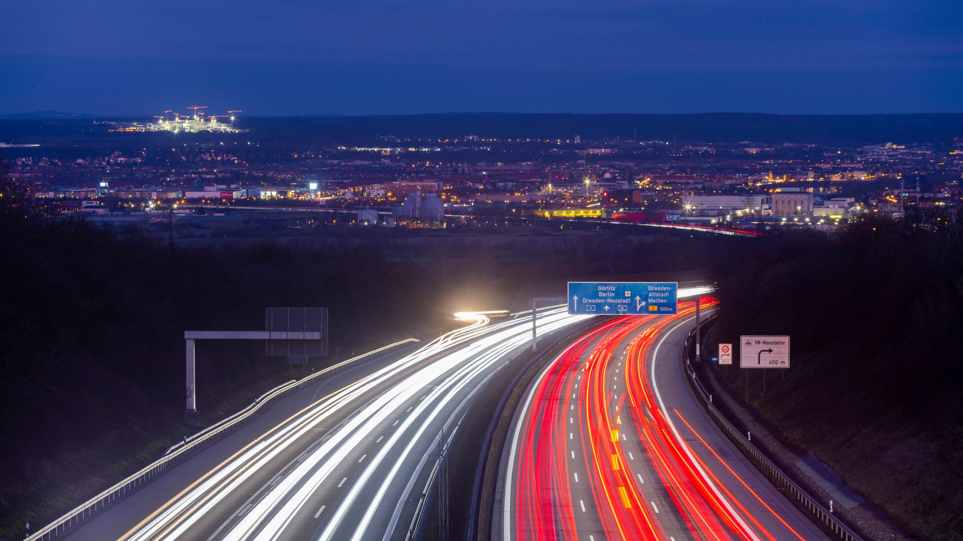 A4 bei Dresden (Archivbild): In den kommenden Tagen kommt es auf der Autobahn zeitweise zu Einschränkungen.