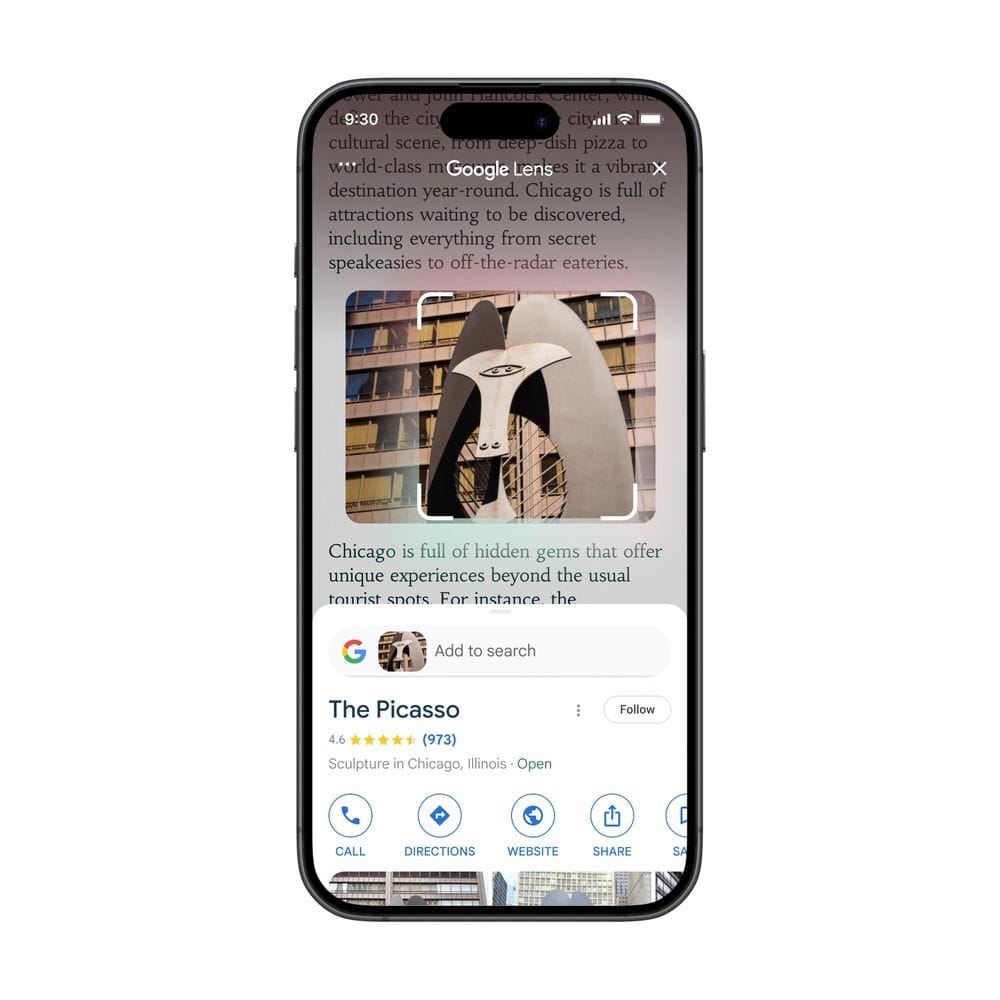 Lens für Chrome: Auf iPhones wird die Suche von Objekten vereinfacht.