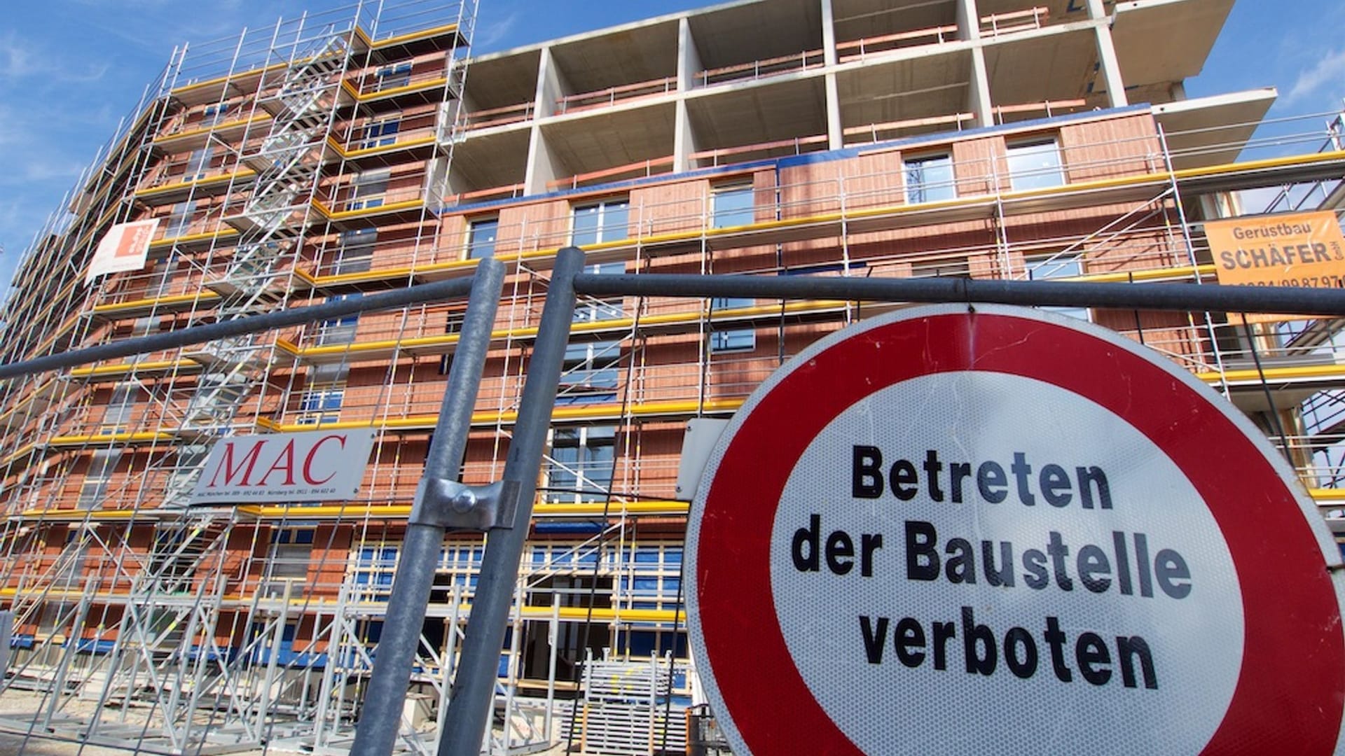 Wohnungsbau - Baustelle in München