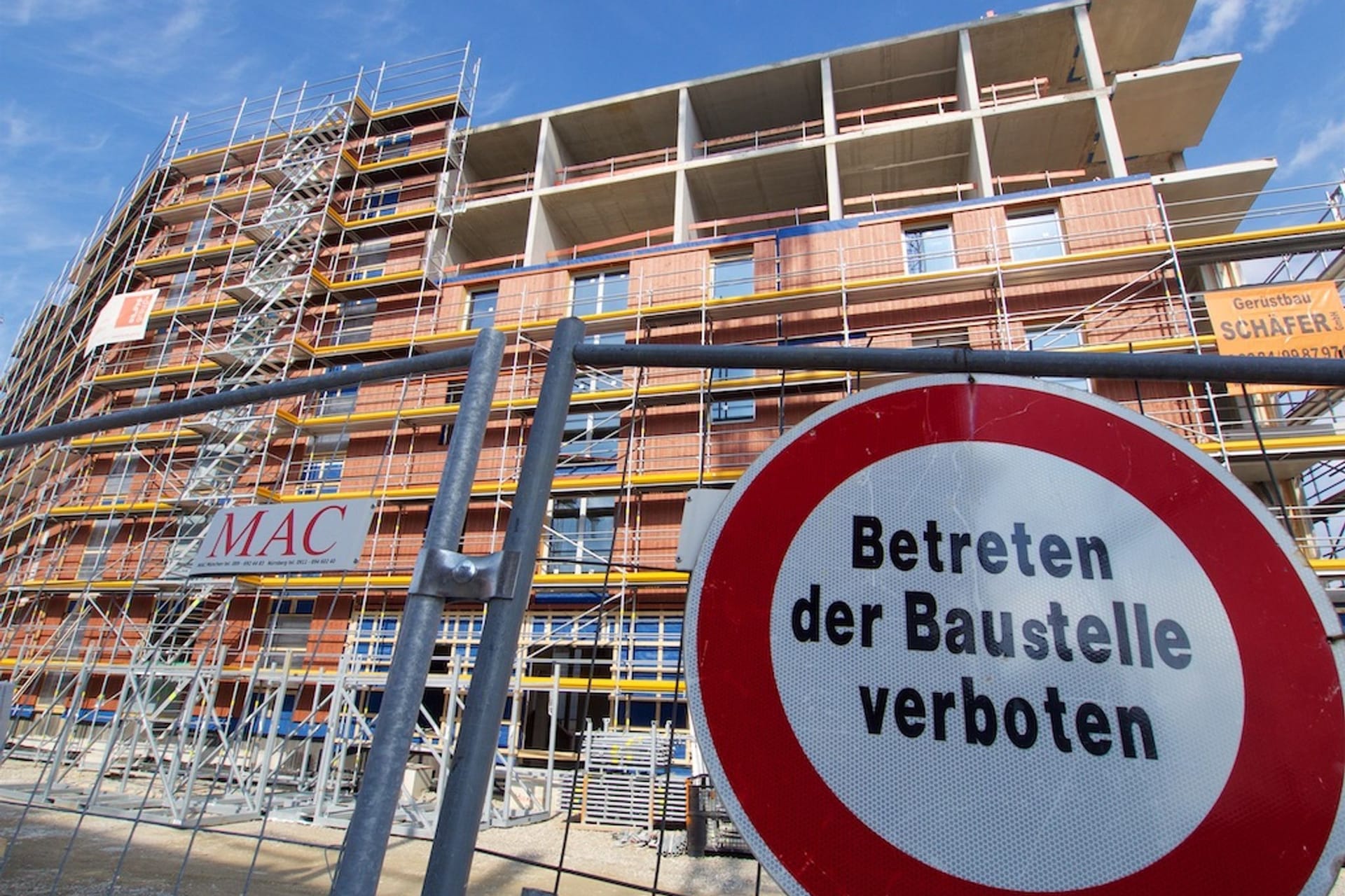 Wohnungsbau - Baustelle in München