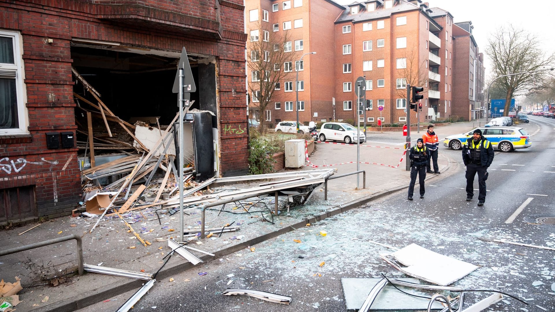 Explosion in einem Imbiss in Hamburg-Wandsbek