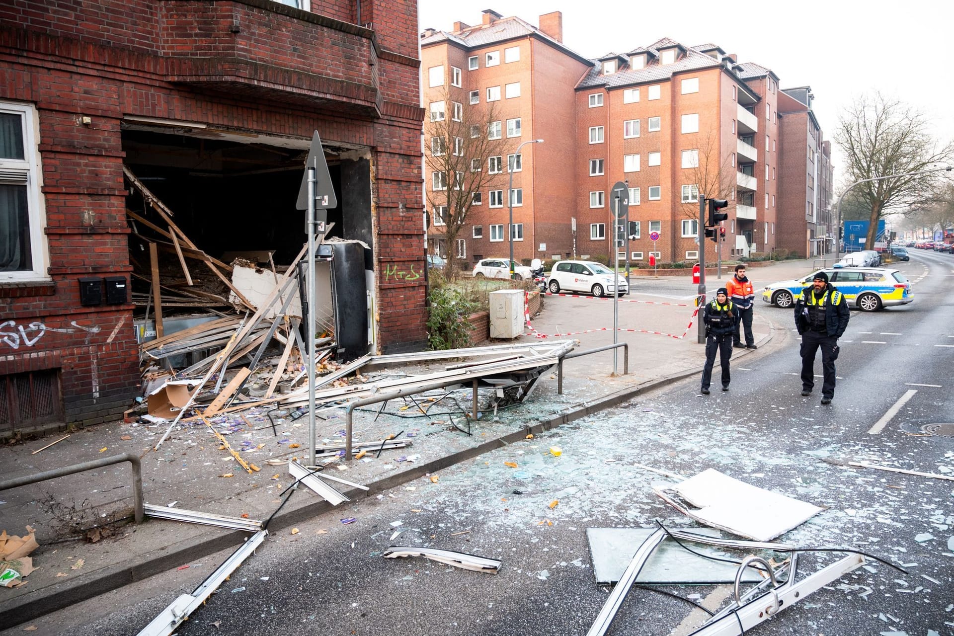 Explosion in einem Imbiss in Hamburg-Wandsbek