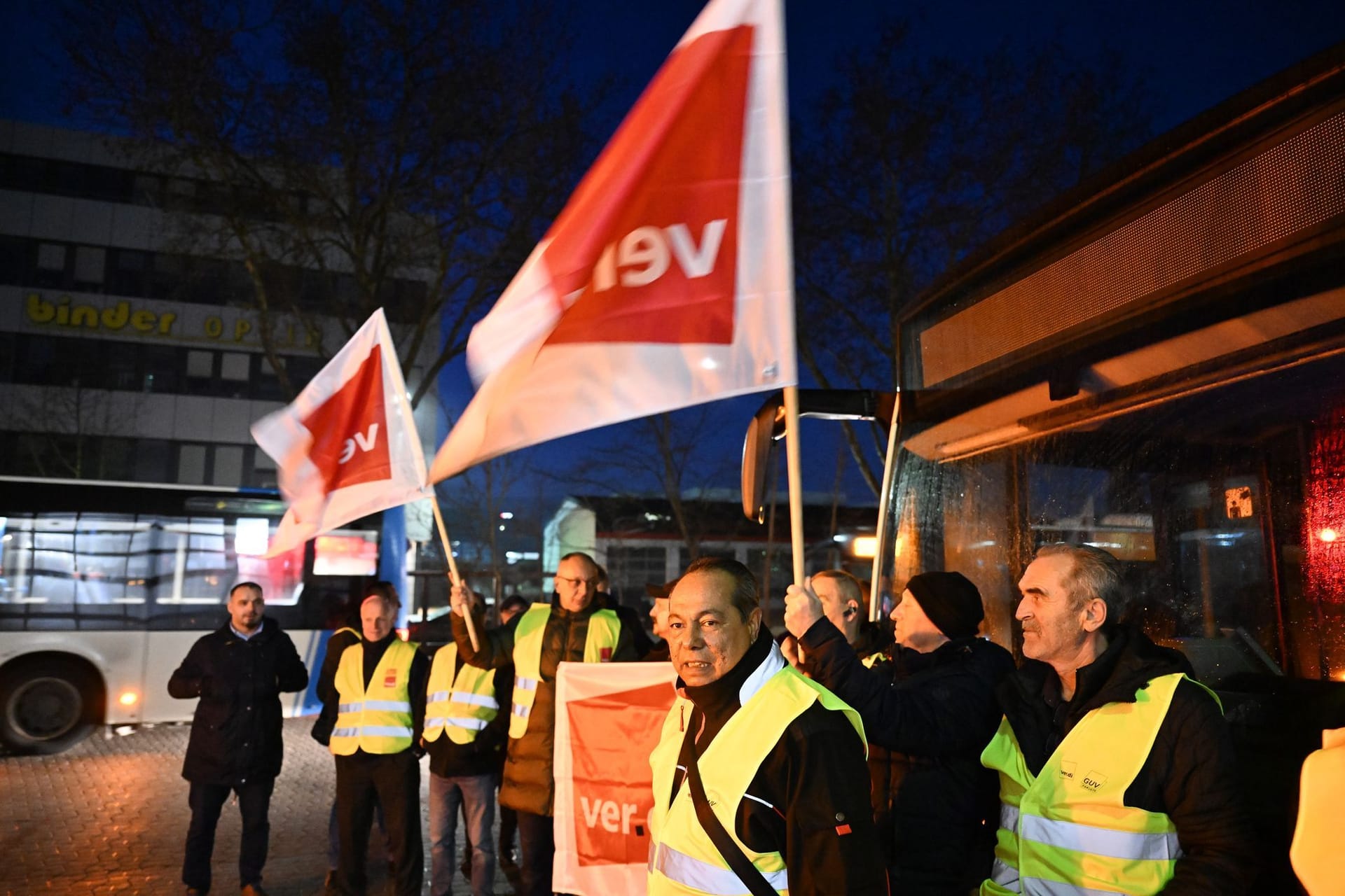 Warnstreiks im öffentlichen Nahverkehr - Böblingen