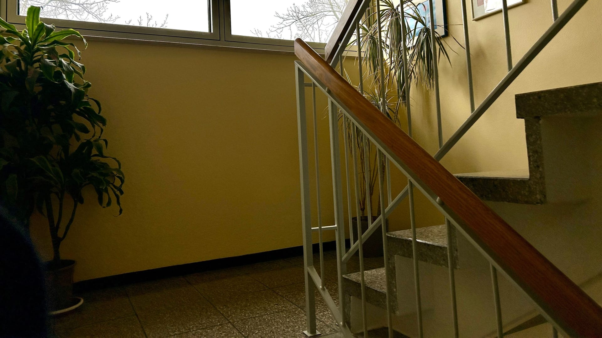 Eine Treppe im Haus, in dem auch N. lebte: Sie führt von seiner Wohnung in den dritten Stock.