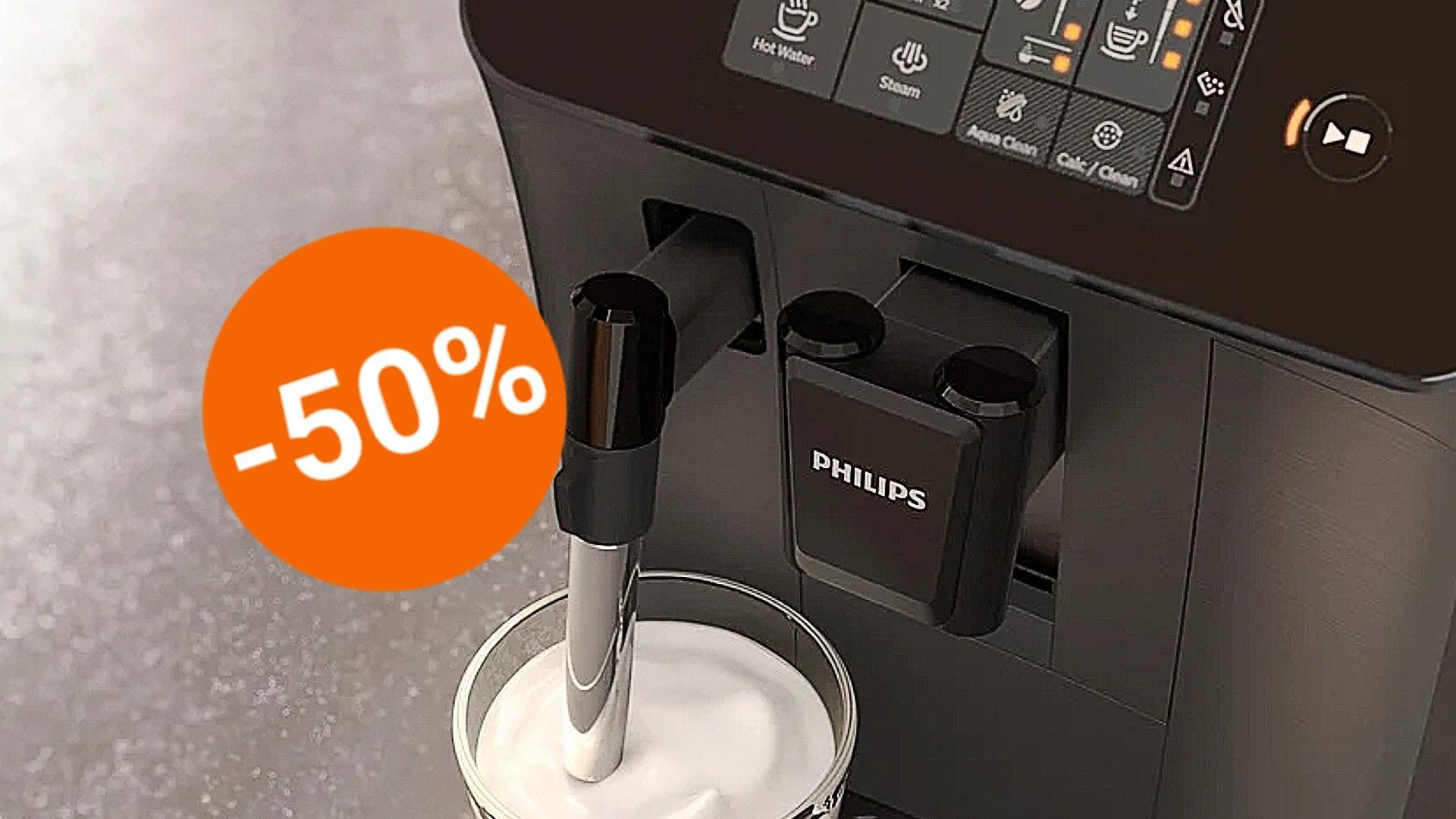 Stiftung Warentest urteilt „gut“: Bei Lidl gibt es aktuell einen stark reduzierten Kaffeevollautomaten von Philips.