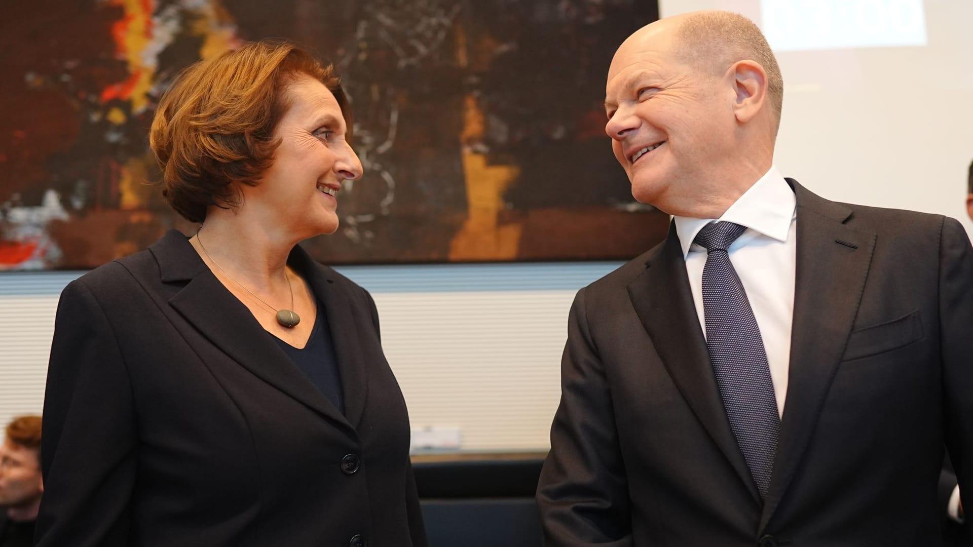 Olaf Scholz und Britta Ernst