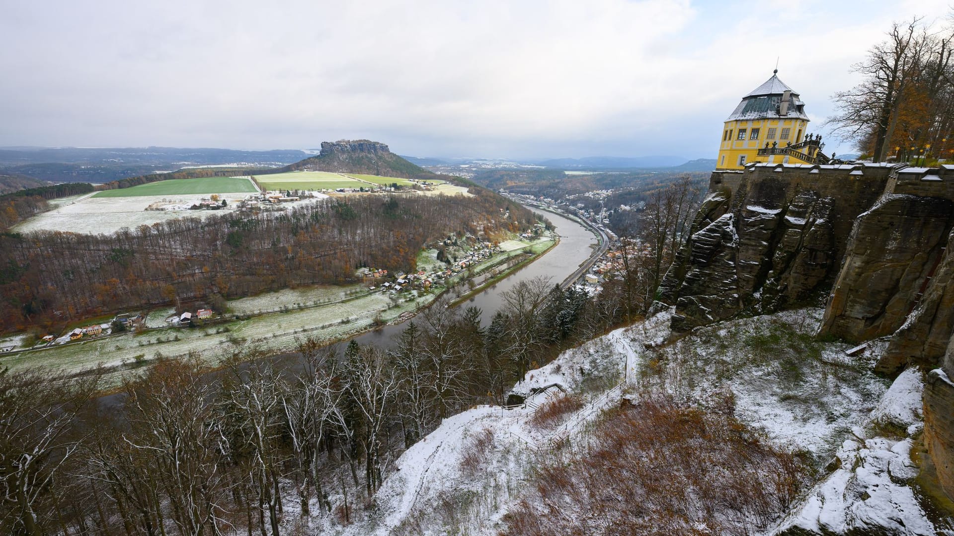 Winterwetter in Sachsen