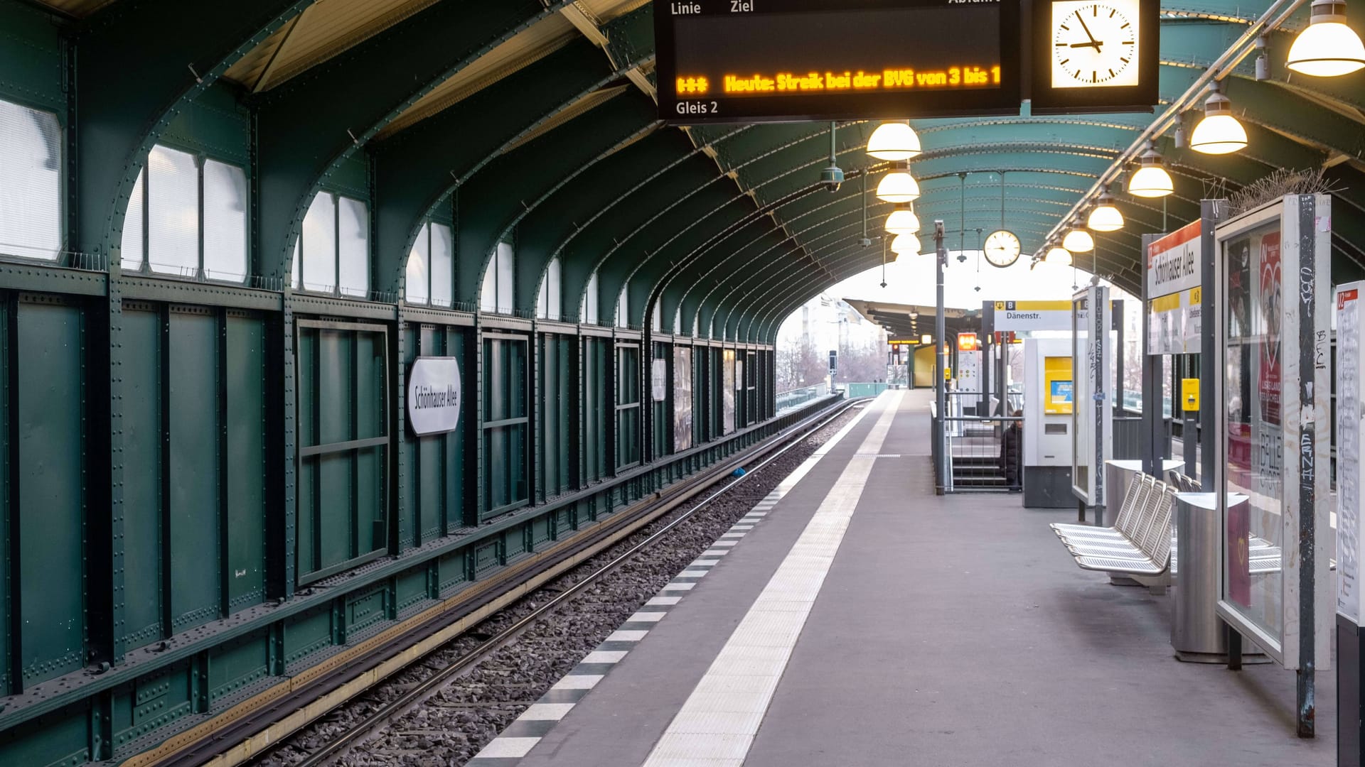 U-Bahnhof Schönhauser Allee (Archivbild): In Berlin wird wieder gestreikt.