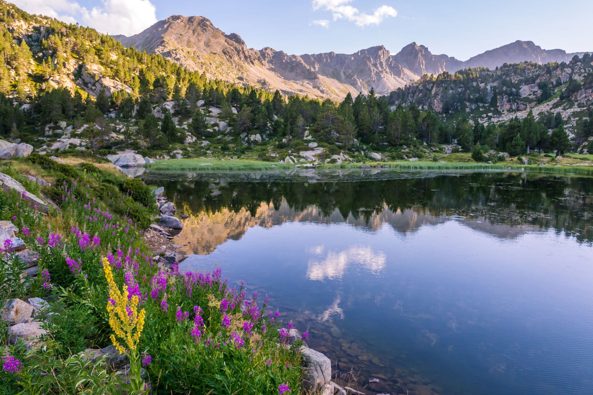 Die Pyrenäen in Andorra: Ein Großteil des Landes besteht aus Bergen, Seen und Wäldern.