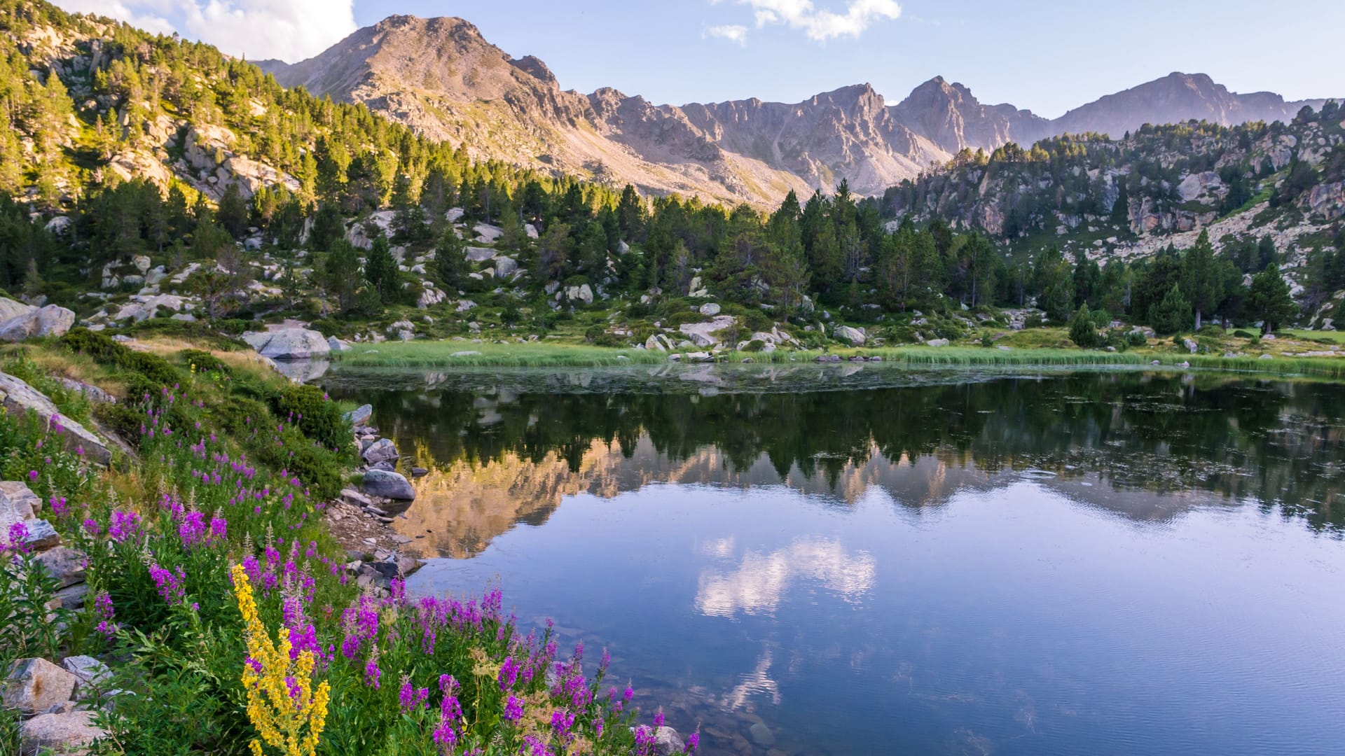 Die Pyrenäen in Andorra: Ein Großteil des Landes besteht aus Bergen, Seen und Wäldern.