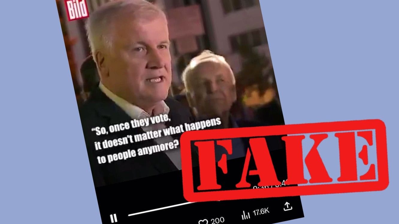 Freibiergegner: In einem vermeintlichen "Bild"-Video warnt der frühere Innenminister, wie verantwortlungslos kostenloser Ausschank nach Stimmabgabe sei: Die Wähler könnten vergiftet werden.