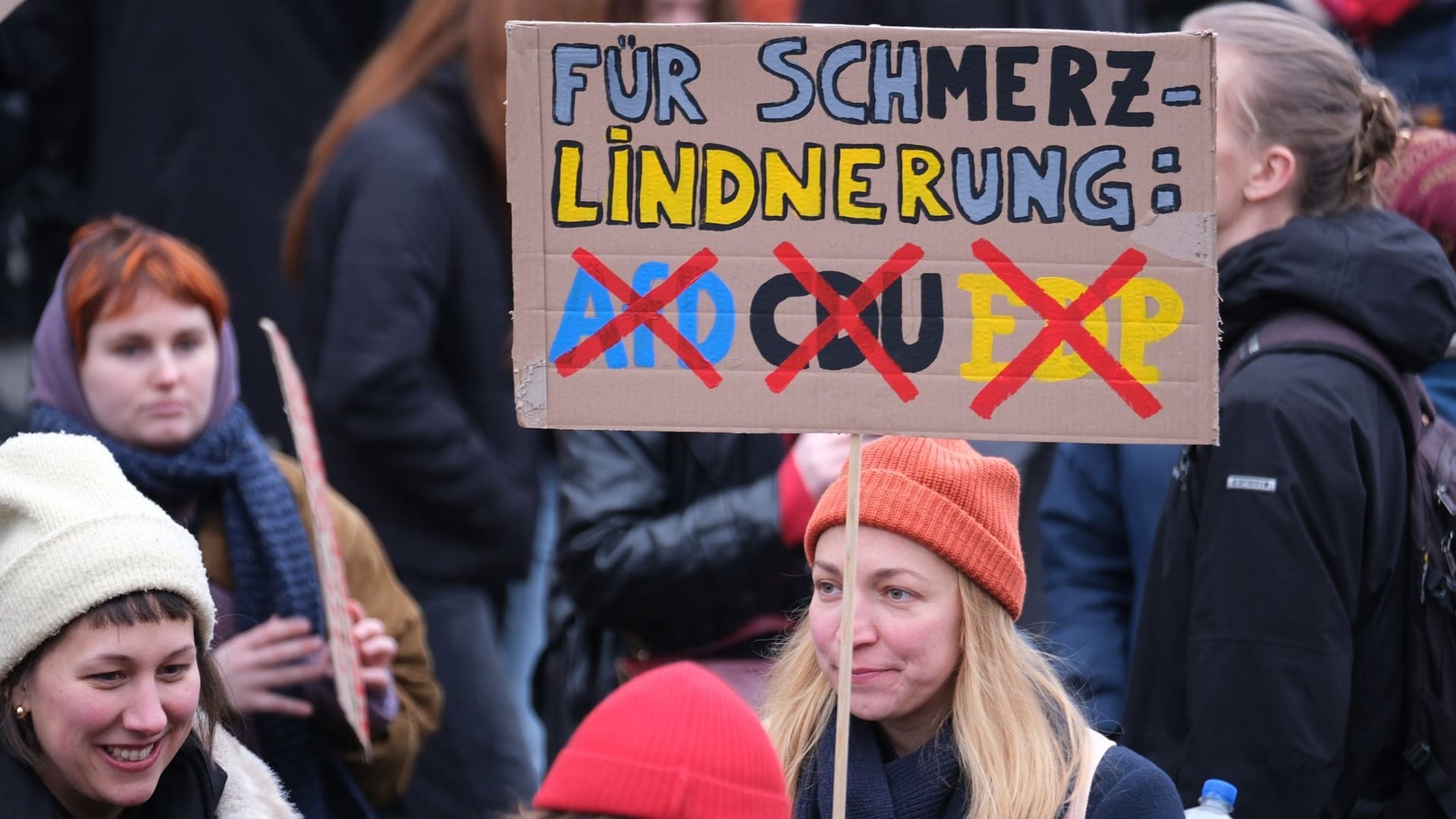 Demonstration zur Migrationspolitik - Leipzig