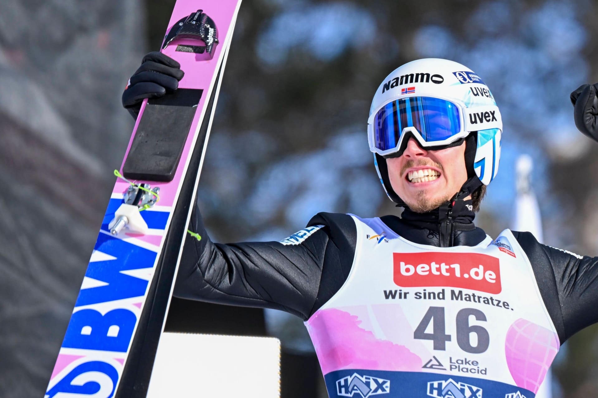 Johann André Forfang: Er hat das erste Einzelspringen in Lake Placid gewonnen.