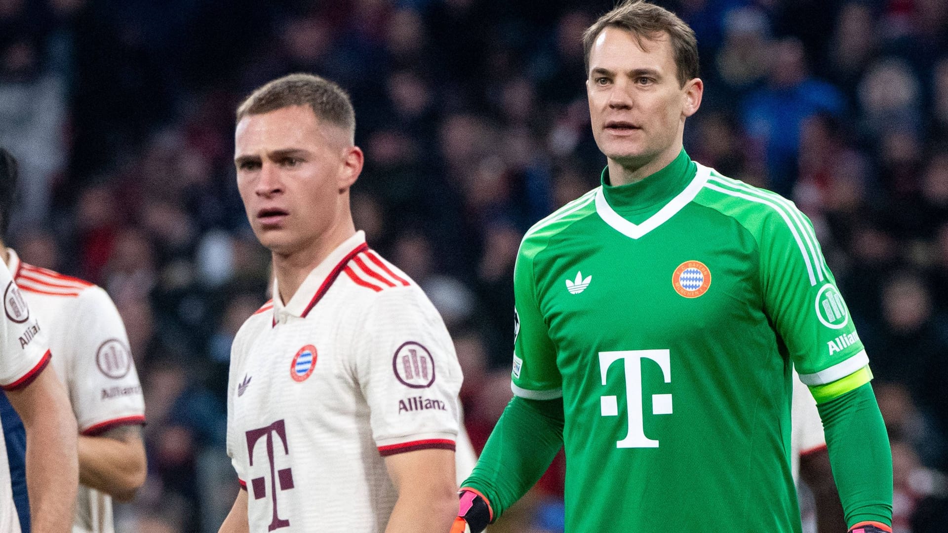 Joshua Kimmich (l.) und Manuel Neuer: Das Duo des FC Bayern bekäme es im Achtelfinale mit einem unangenehmen Gegner zu tun.