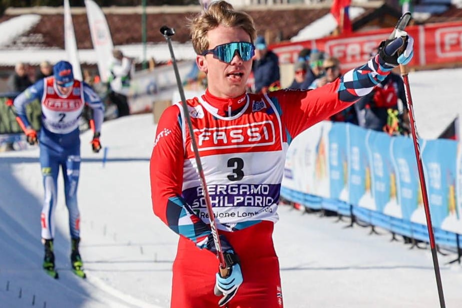 Vulgärer Jubel? Mathias Holbæk beim Zieleinlauf bei der U23-WM.