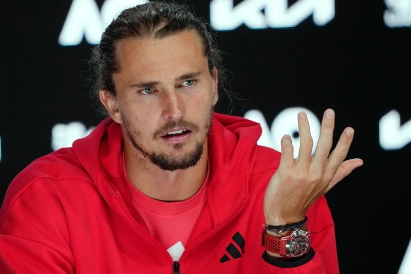 Alexander Zverev bei einer Pressekonferenz bei den Australian Open (Archivbild).