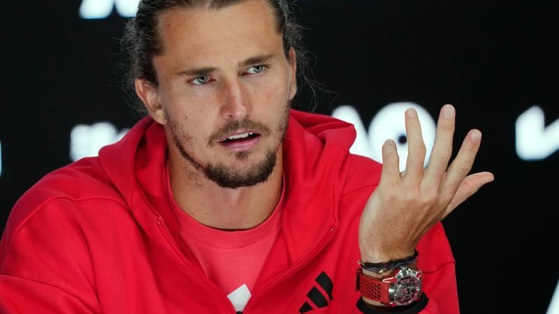 Alexander Zverev bei einer Pressekonferenz bei den Australian Open (Archivbild).