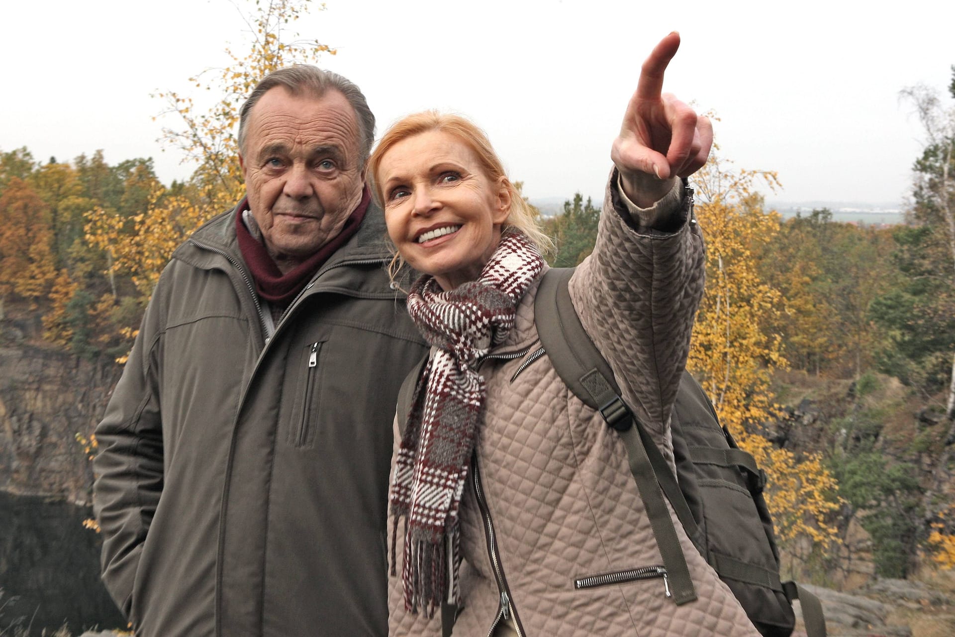 Dieter Bellmann und Jutta Kammann während eines Presse- und Settermins 2009