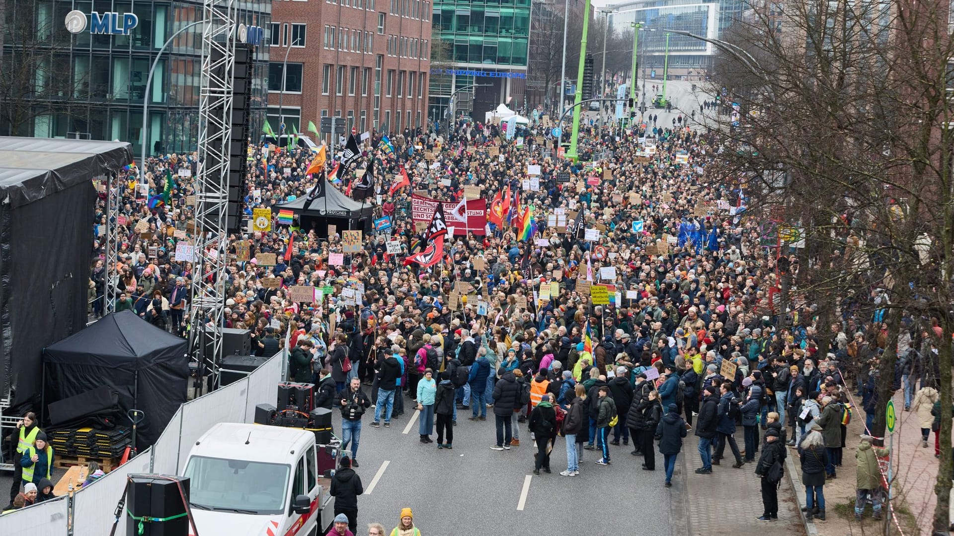 Demonstrationen gegen Rechtsextremismus - Hamburg