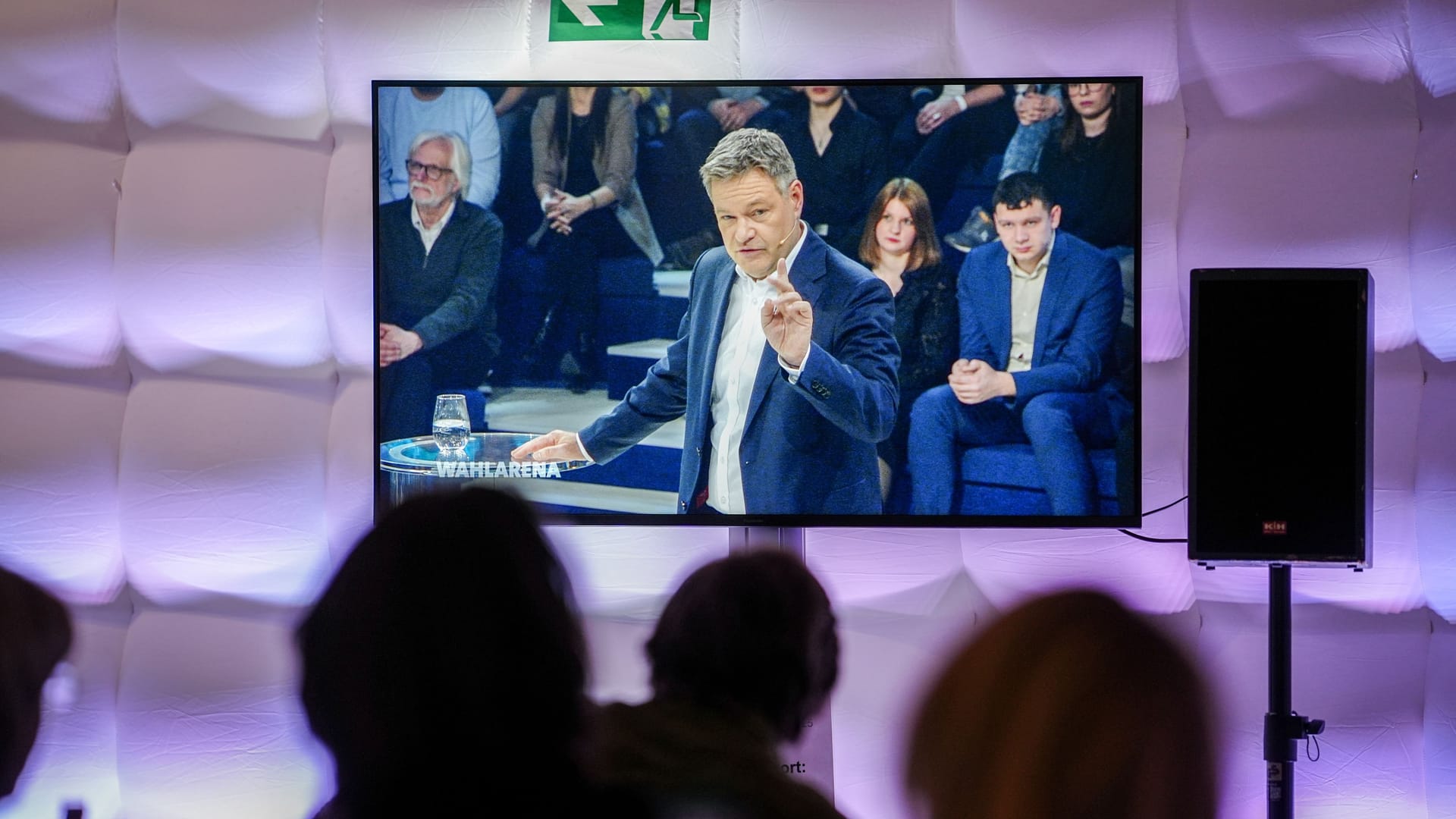 Robert Habeck (Grüne) bei der "Wahlarena" in der ARD.