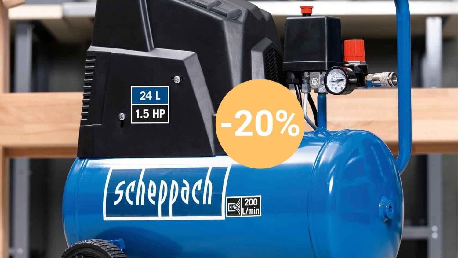 Preissturz beim Baumarkt: Jetzt günstigen Kompressor von Scheppach zum neuen Rekordpreis sichern.