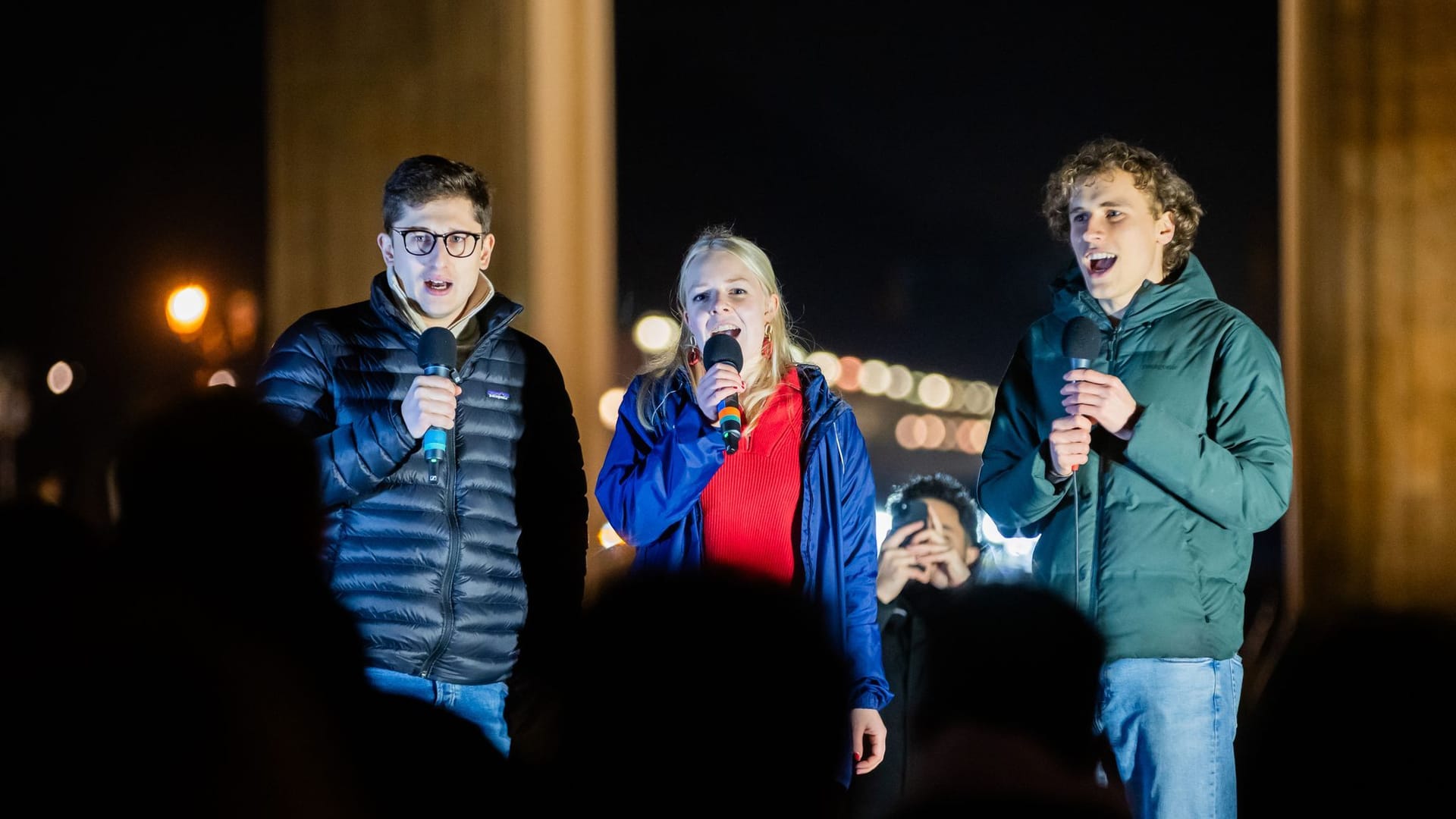 Bundestagswahlkampf - Kundgebung gegen rechte Politik
