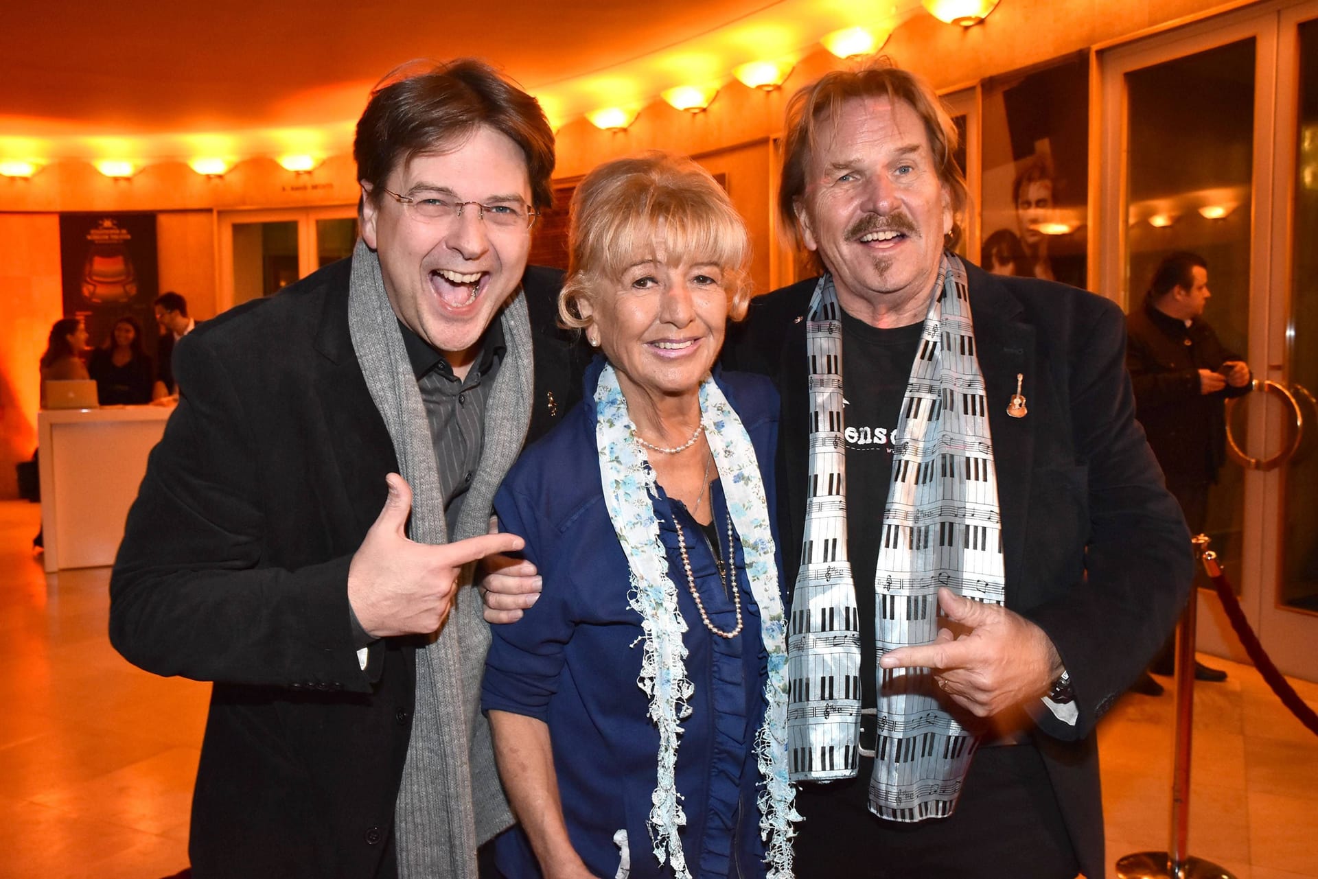 Familiäres Trio: Frank Zander mit seiner Ehefrau Evelyn und Sohn Marcus.