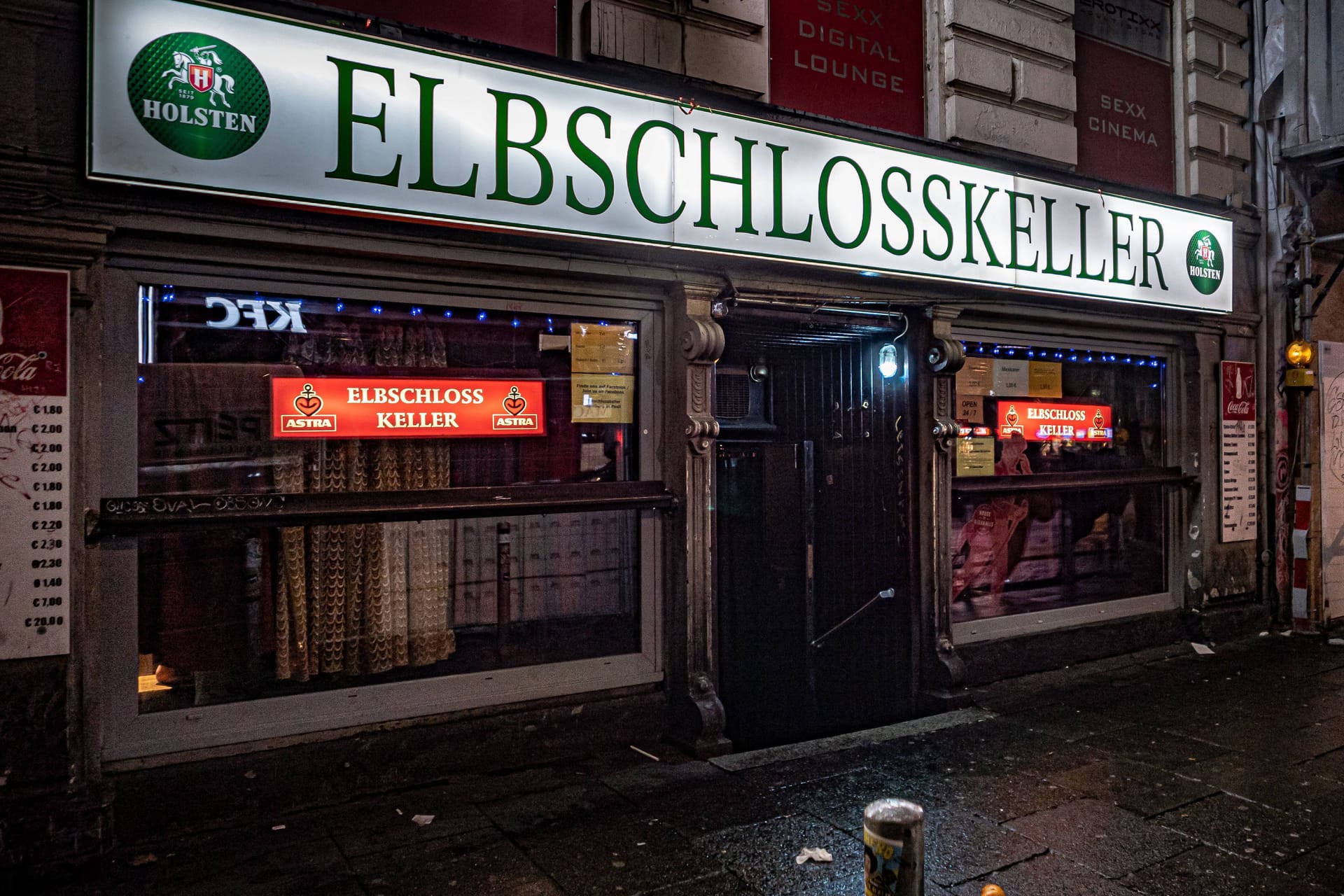 Der Elbschlosskeller am Hamburger Berg nahe der Reeperbahn: Er gilt als härteste Kneipe Deutschlands.