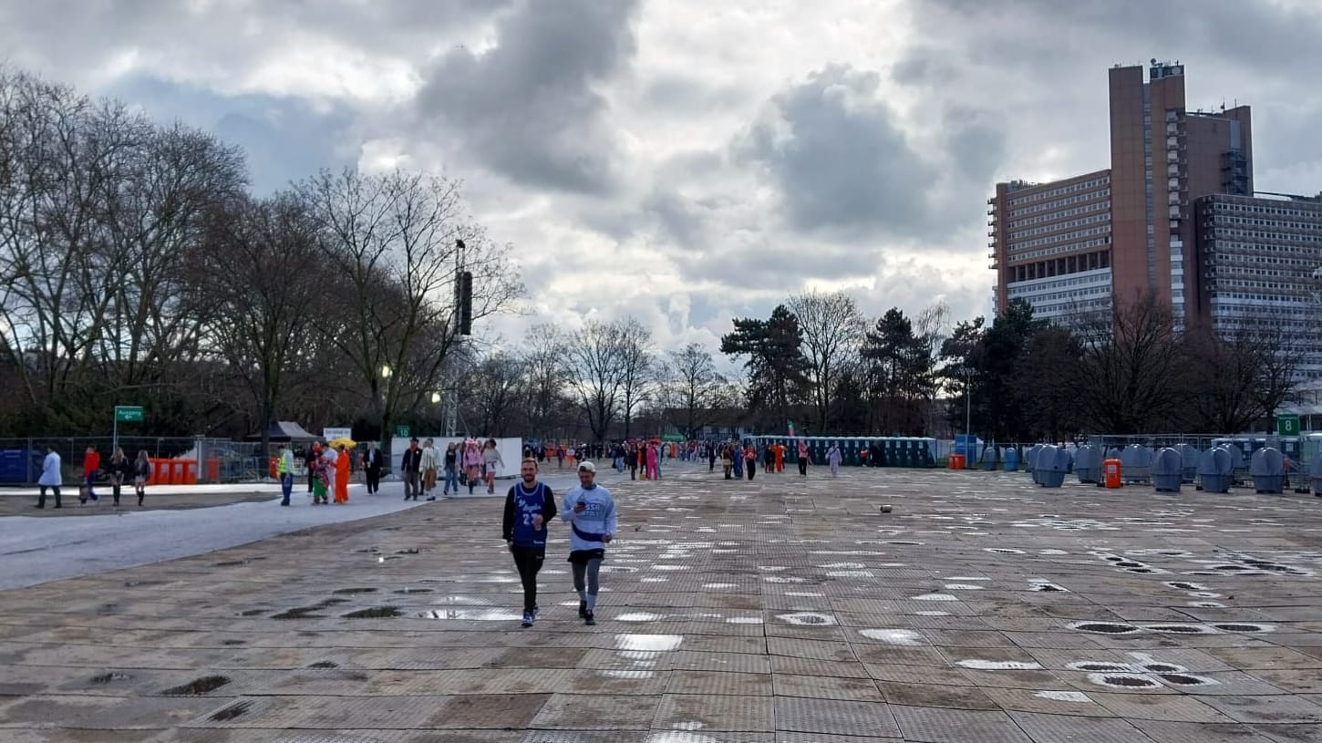 Die Ausweichfläche an der Uniwiese.