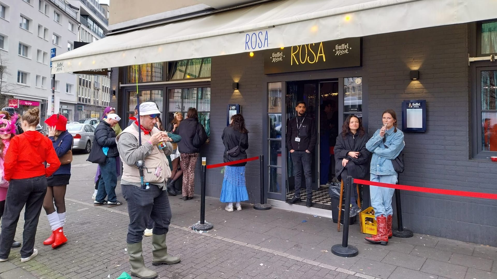 Die Rosa im Belgischen Viertel.