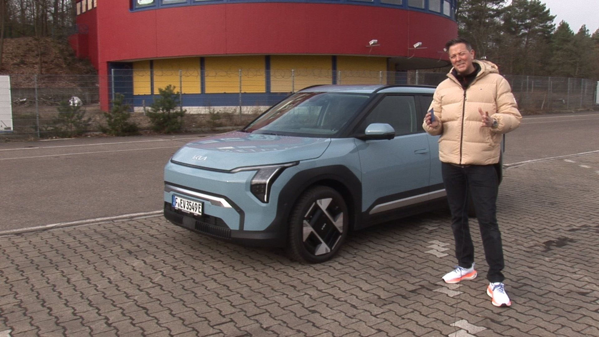 Kantiger Koreaner: Der Kia EV3 muss sein Können im Test beweisen.