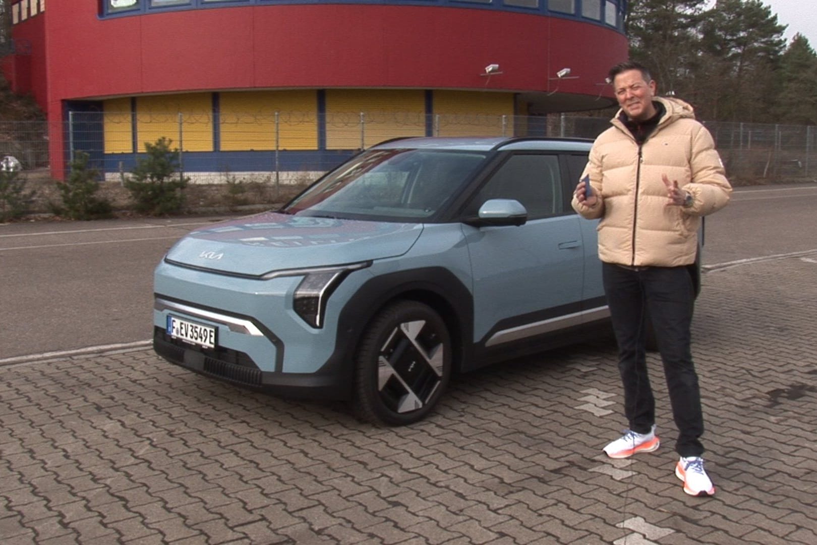 Kantiger Koreaner: Der Kia EV3 muss sein Können im Test beweisen.