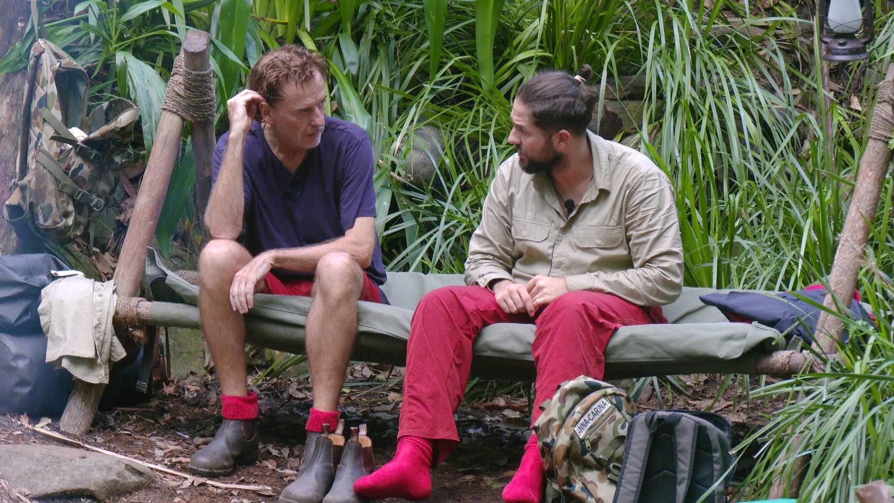 Jörg Dahlmann und Maurice Dziwak kamen im Dschungelcamp auf ein sensibles Thema zu sprechen.