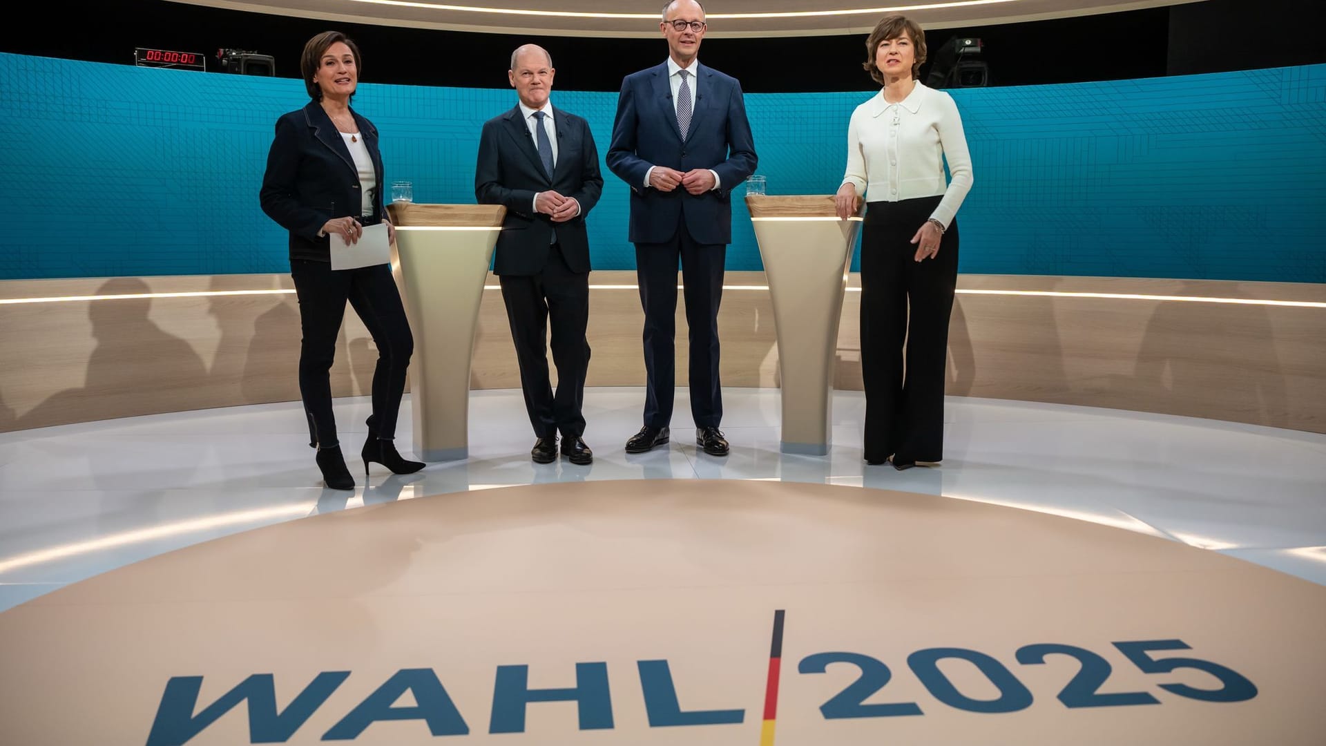 Scholz und Merz im TV-Duell