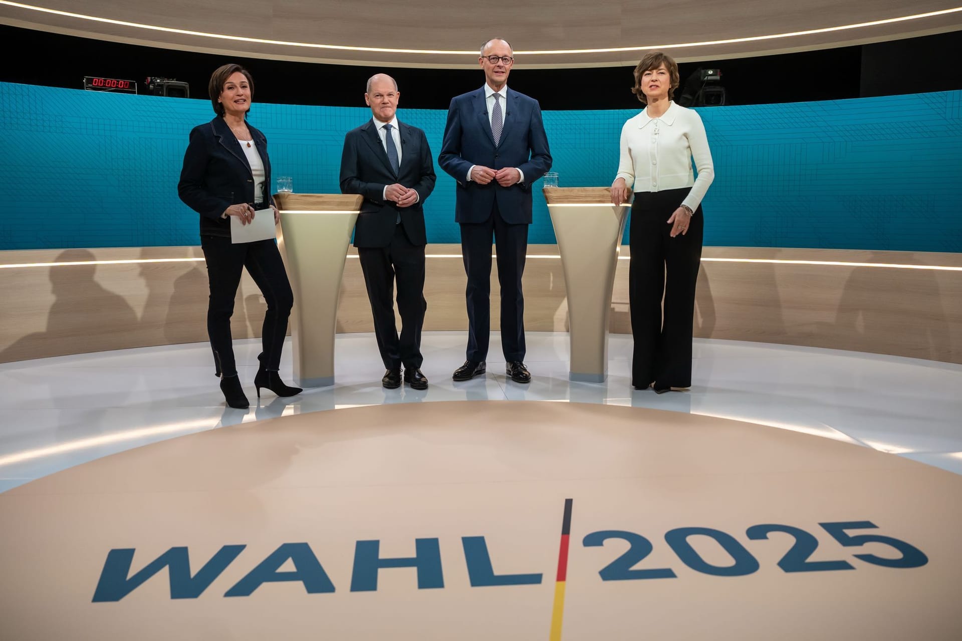 Scholz und Merz im TV-Duell