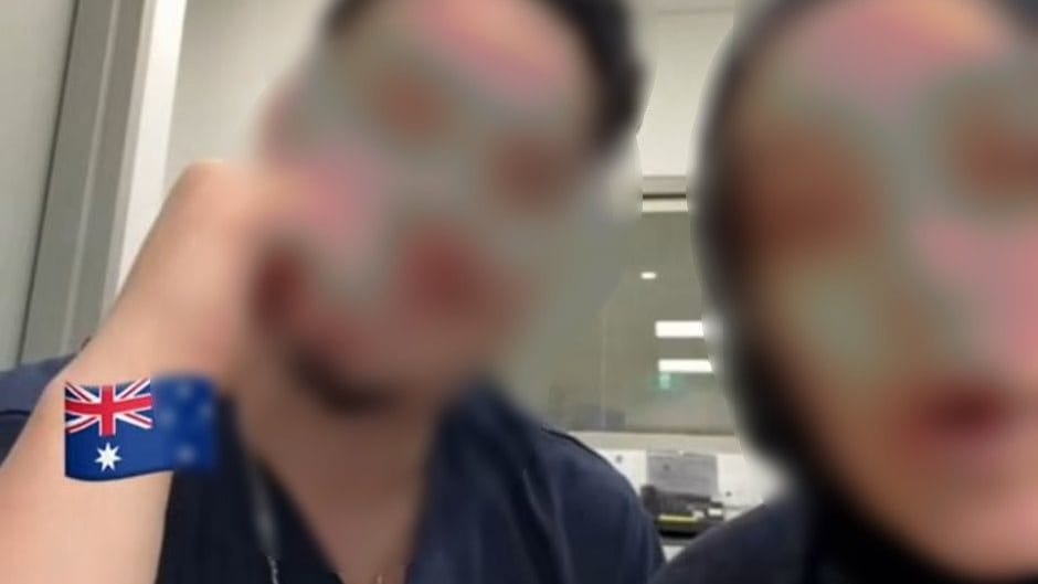 Antisemitismus in Australien: Das Bild zeigt offenbar die beiden Krankenpfleger, die nun wegen antisemitischer Drohungen suspendiert worden sind.