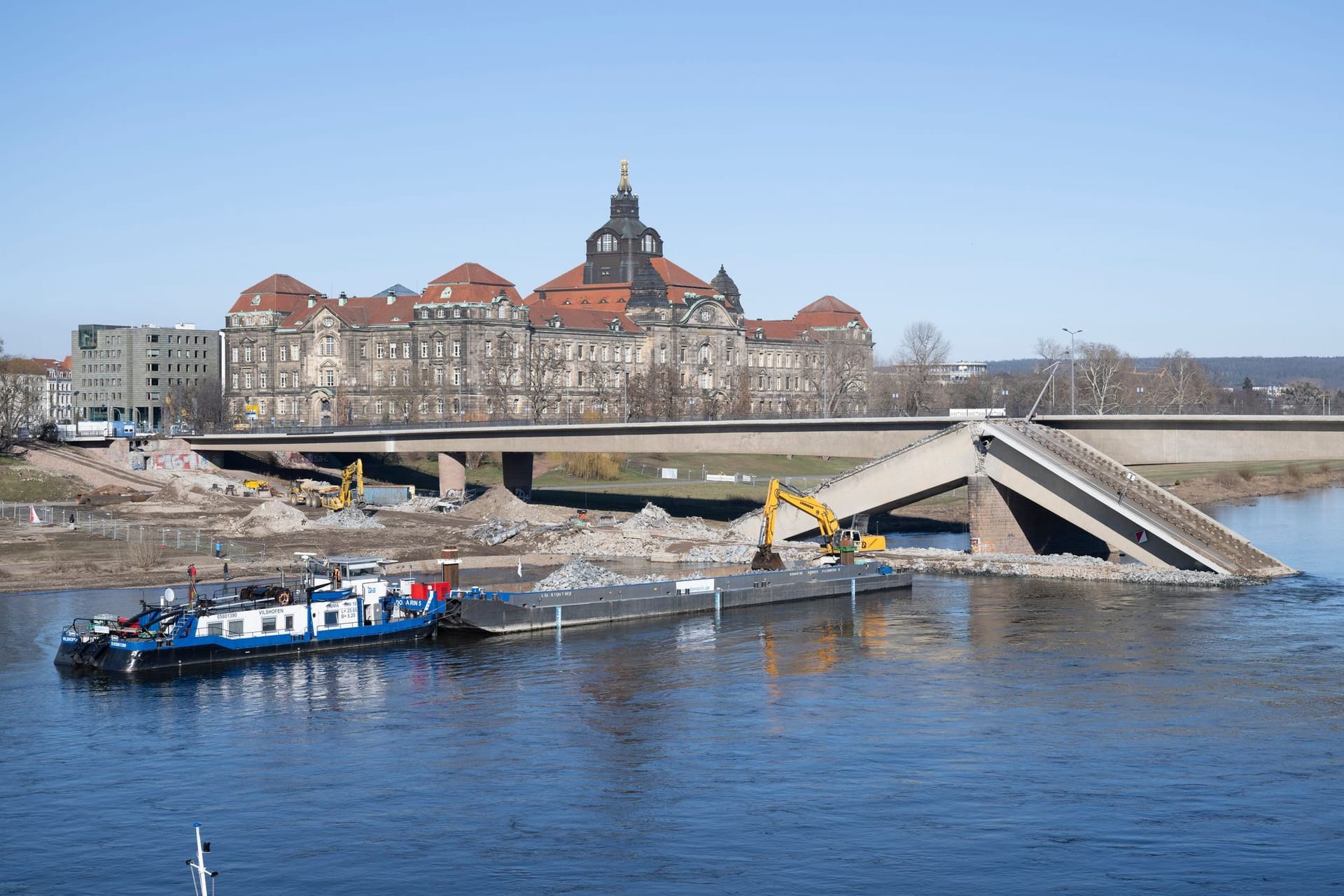 Abriss Carolabrücke Dresden