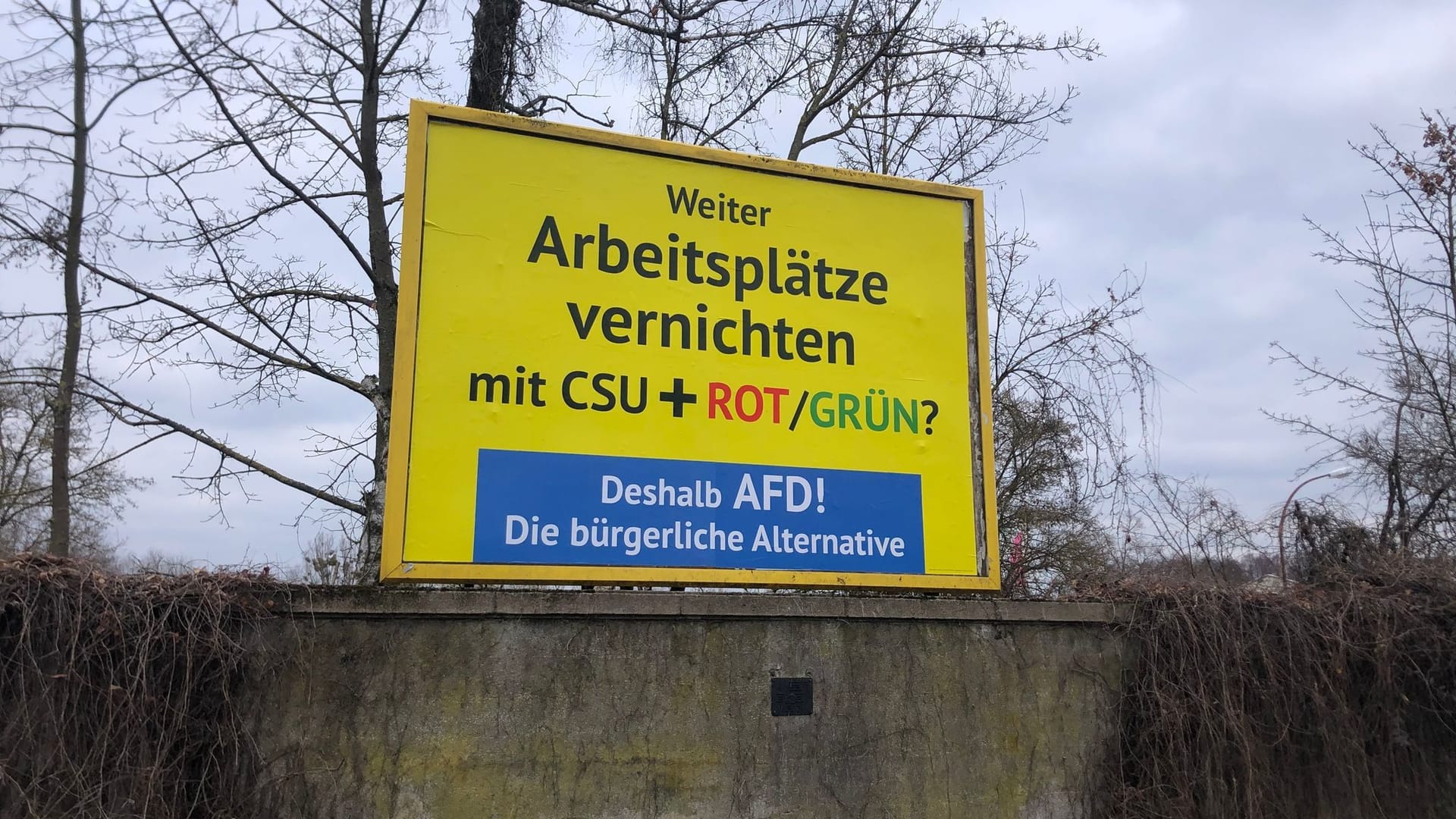 Wahlplakat für die AfD