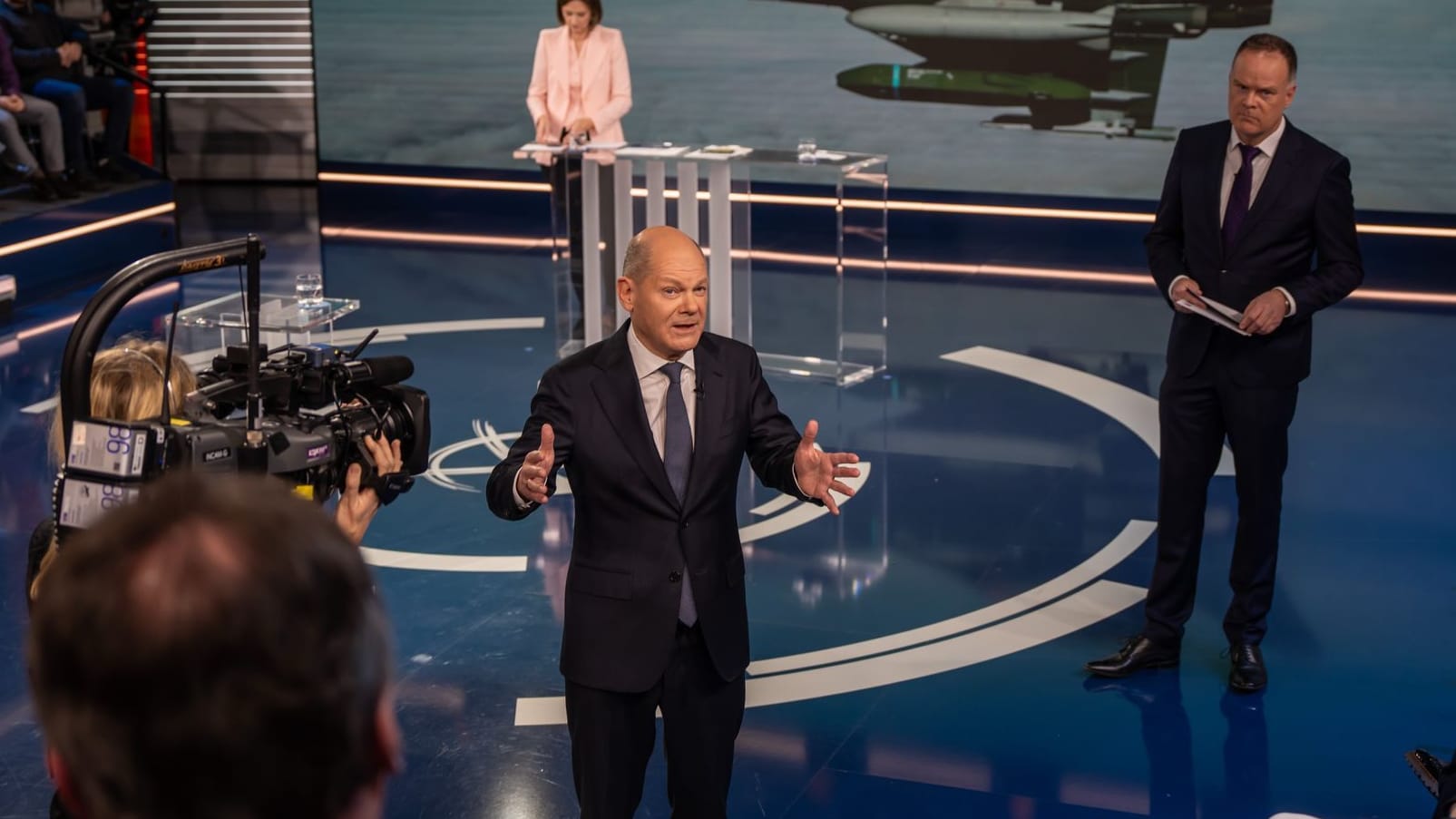 Olaf Scholz in der ZDF-Sendung "Klartext".