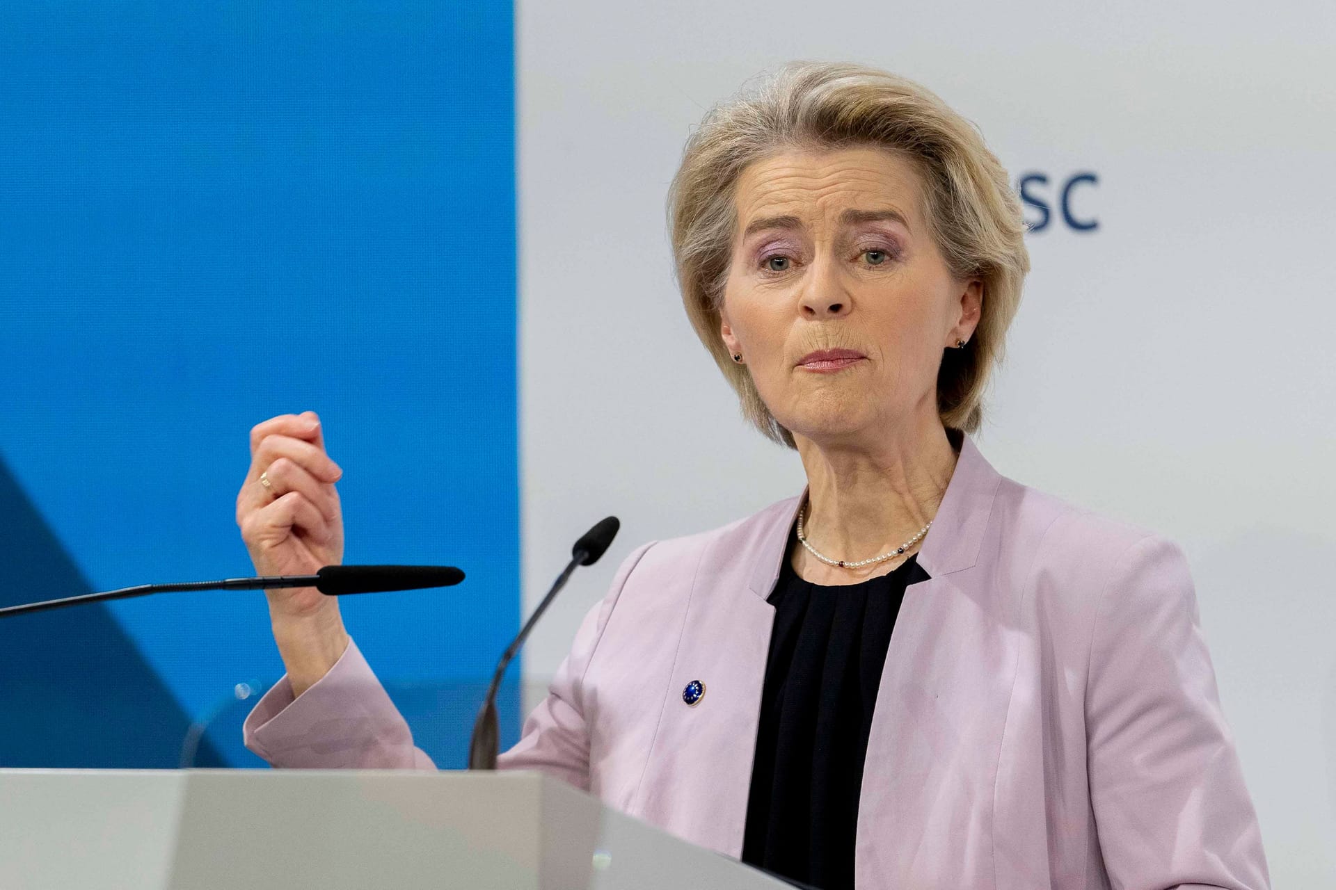 Ursula von der Leyen bei der Münchner Sicherheitskonferenz (Archivbild).