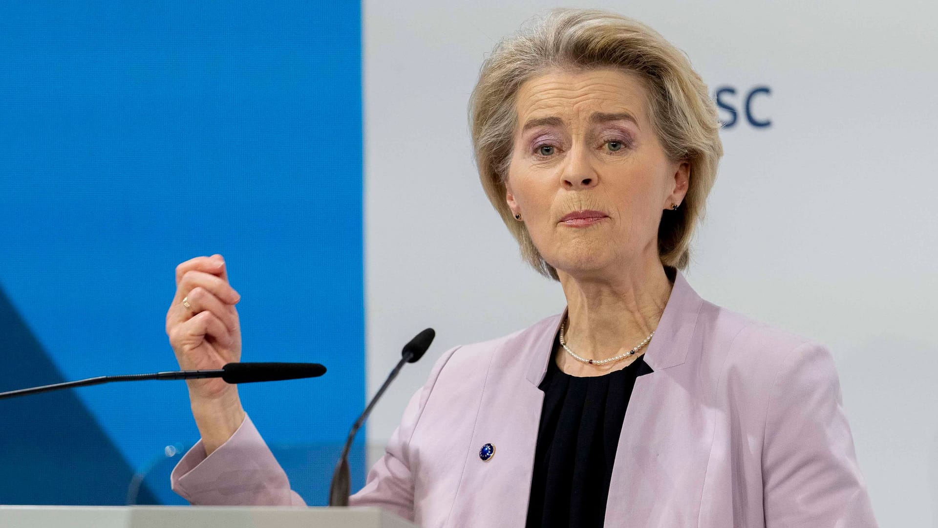 Ursula von der Leyen bei der Münchner Sicherheitskonferenz (Archivbild).