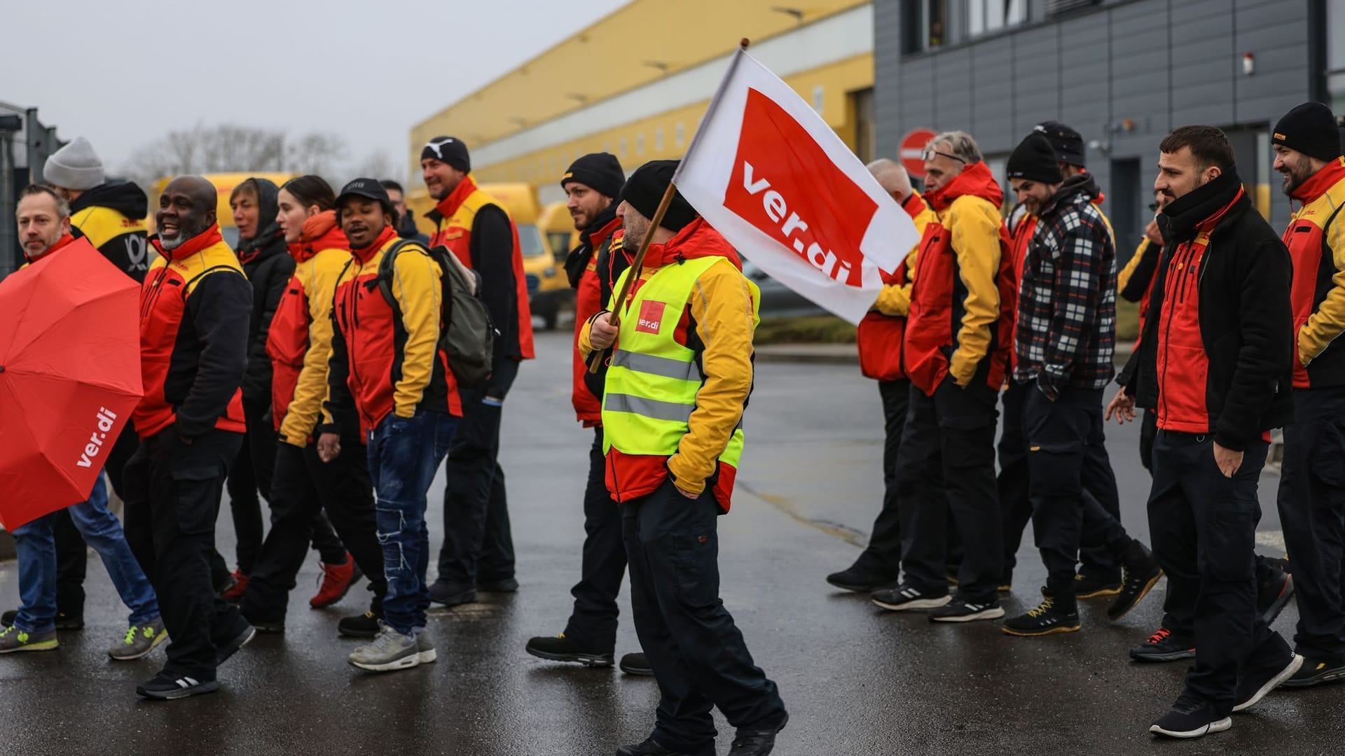 Verdi bestreikt Paketzentrum der Post